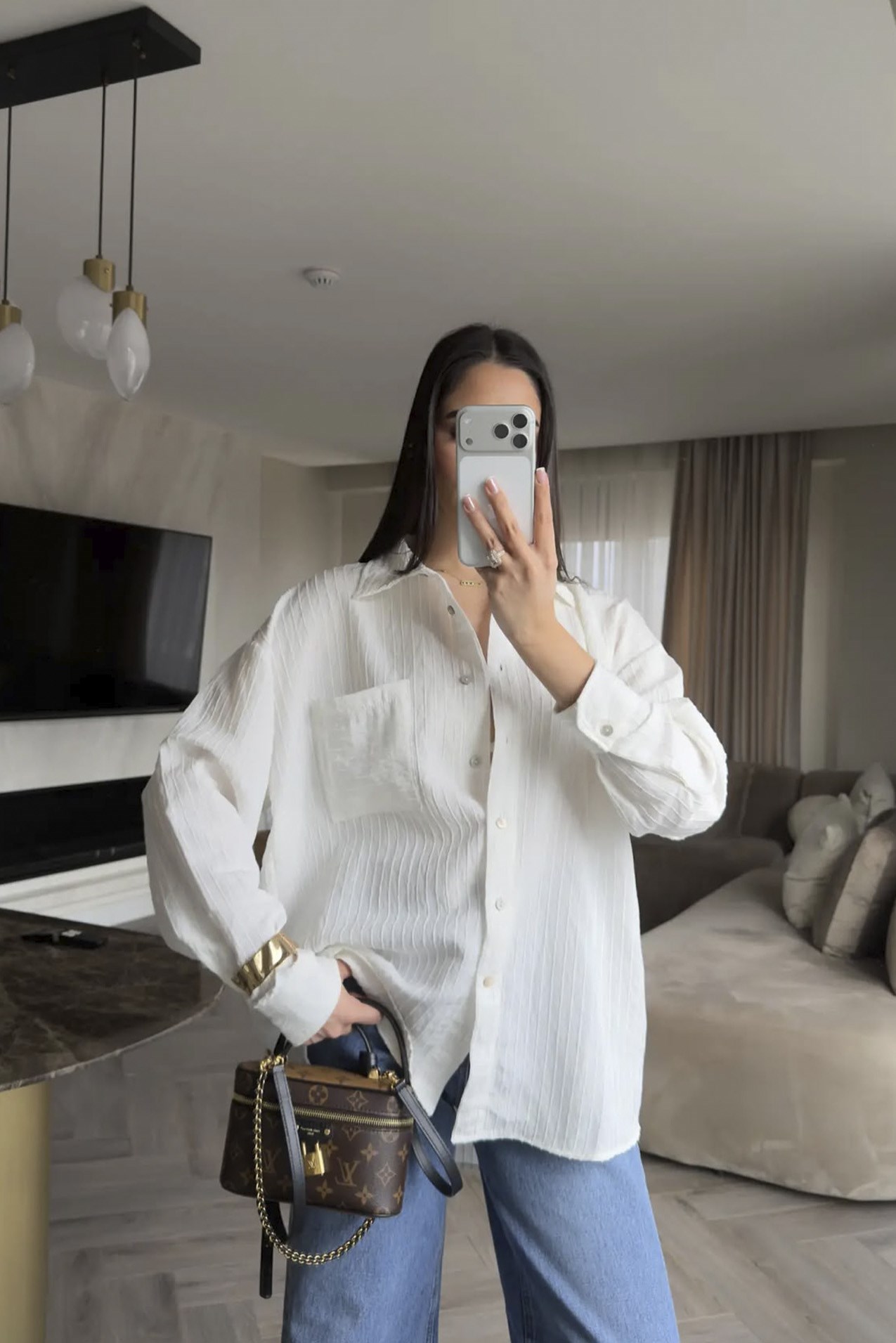 5000 OVERSIZE GÖMLEK BEYAZ