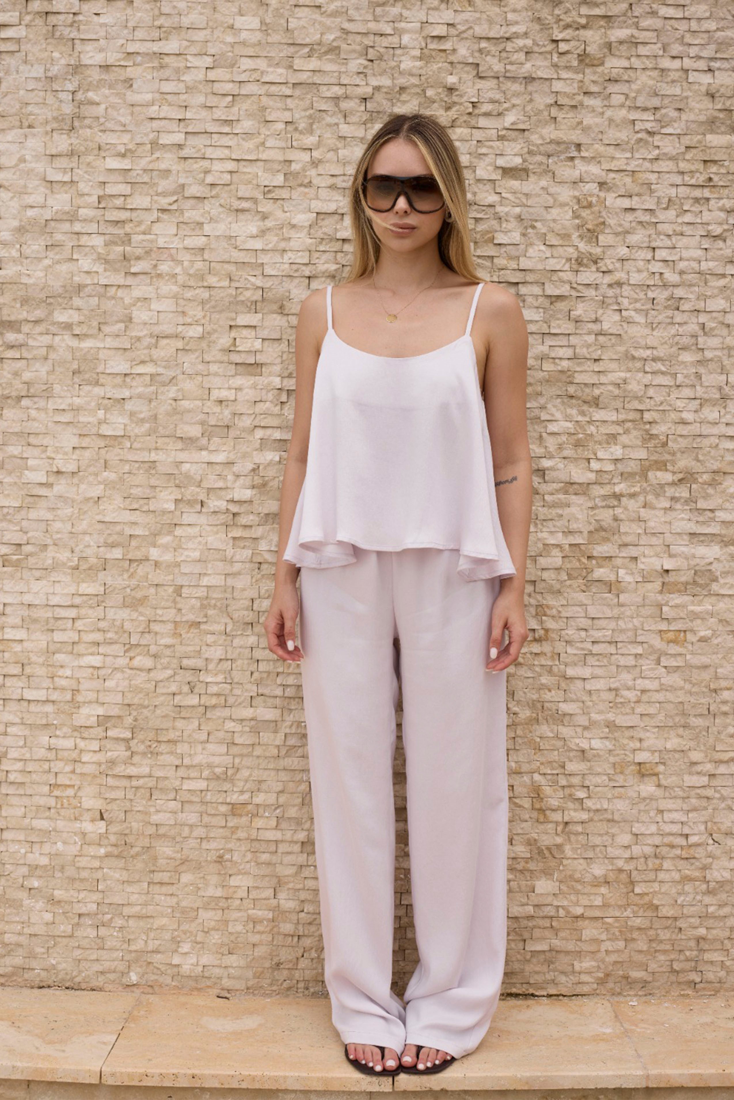 51043 ASKILI BLUZ PANTOLON TAKIM ŞEKER PEMBE