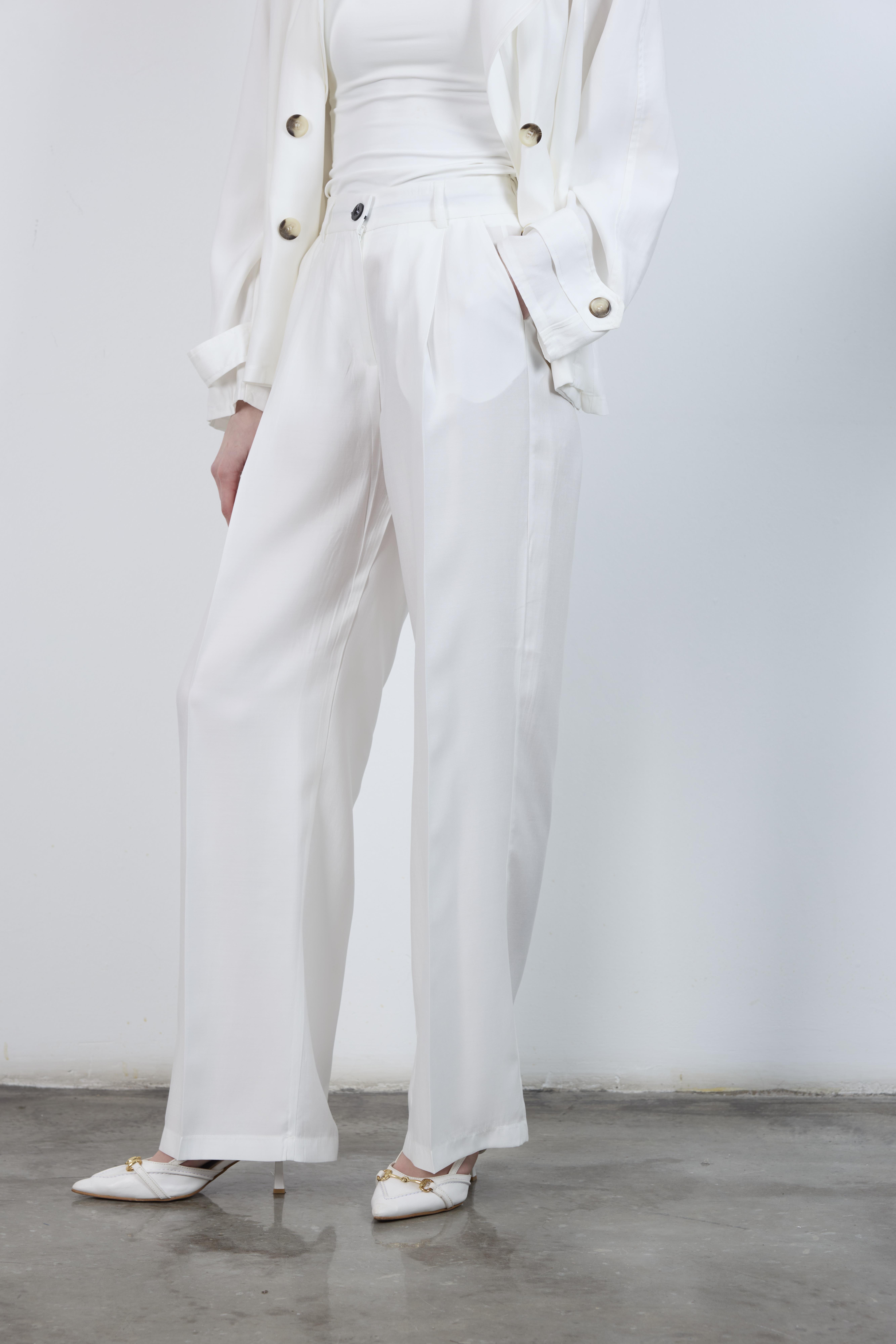 51020 TENCEL PANTOLON EKRU