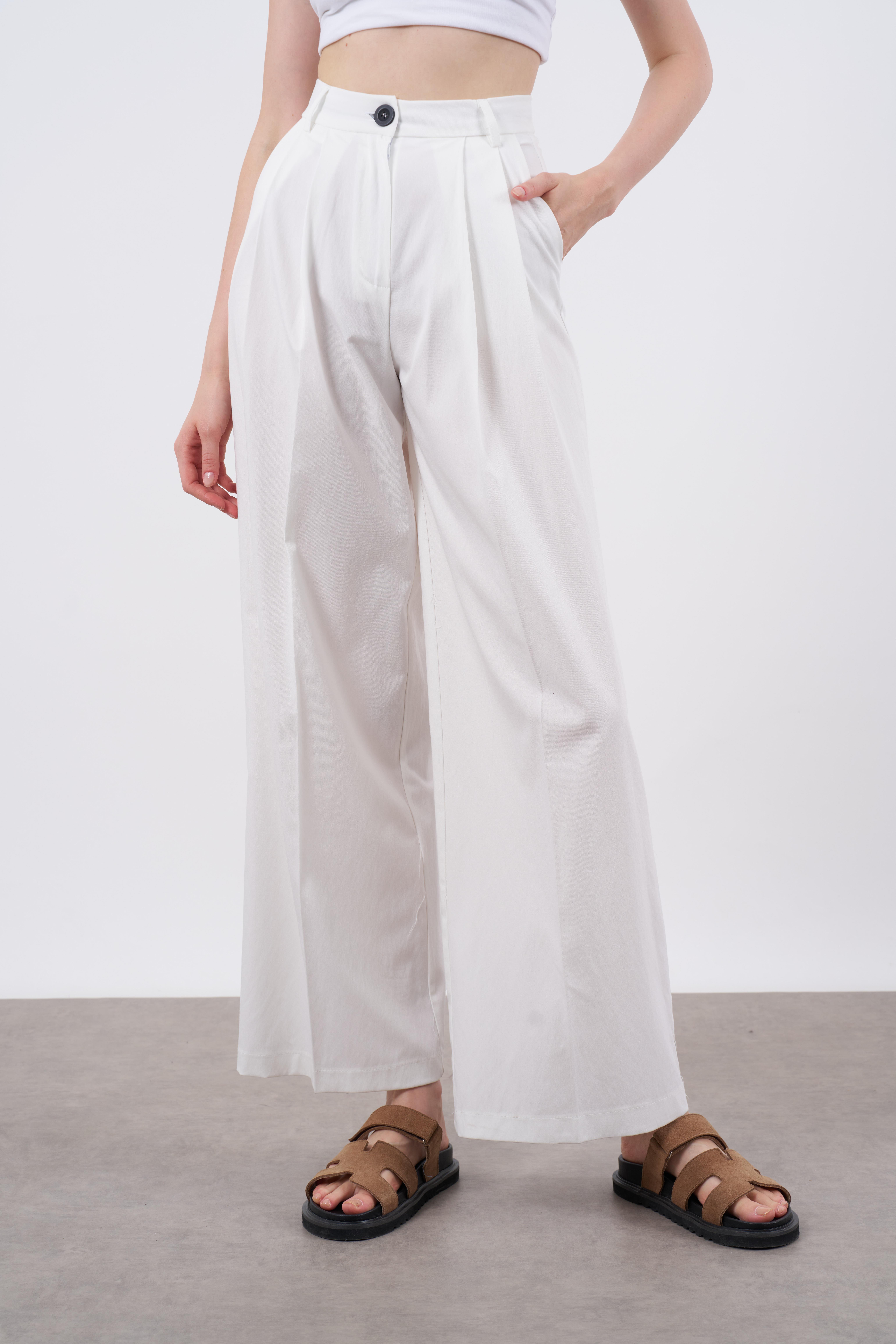 50997 POLİVİSKON PANTOLON BEYAZ