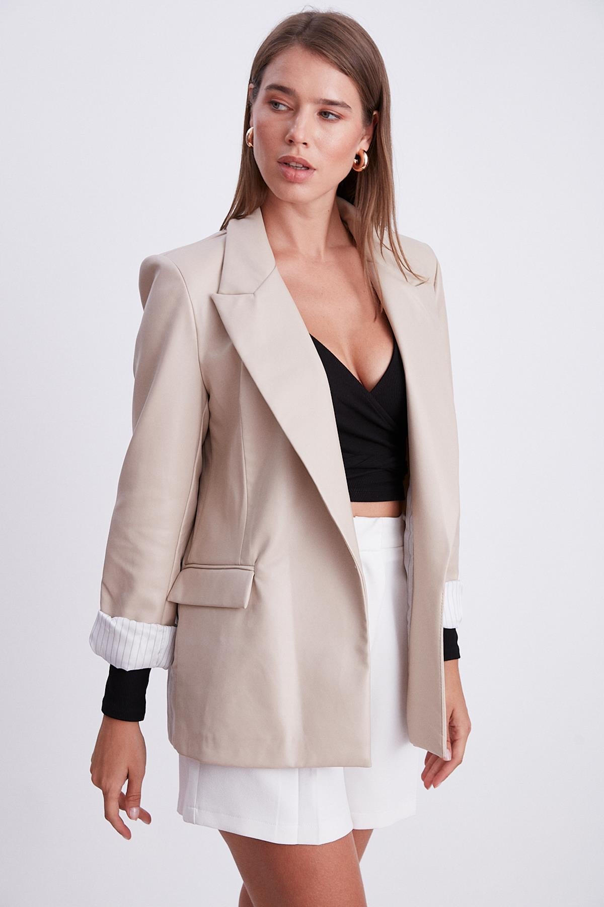 9321 DERİ CEKET TAŞ