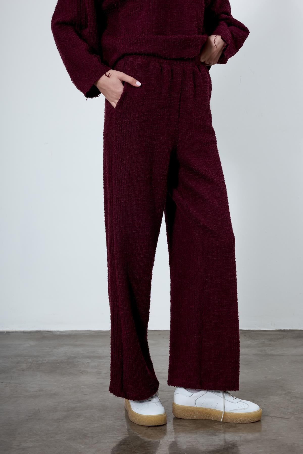 51105 SWEAT PANTOLON TAKIM BORDO