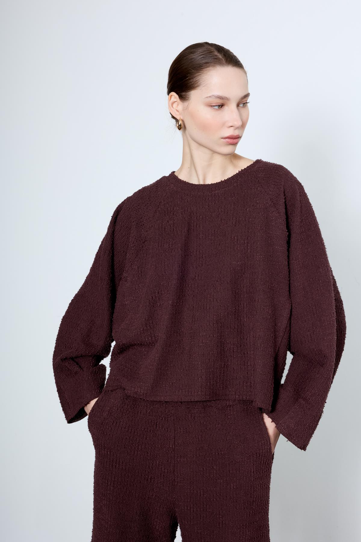 51105 SWEAT PANTOLON TAKIM KAHVE