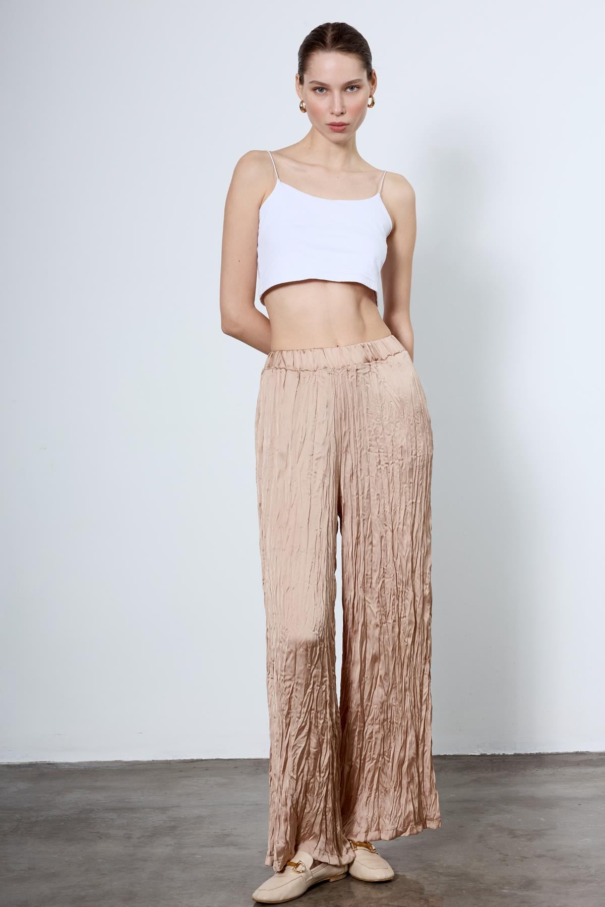 51142 KRAŞLI PANTOLON BEJ