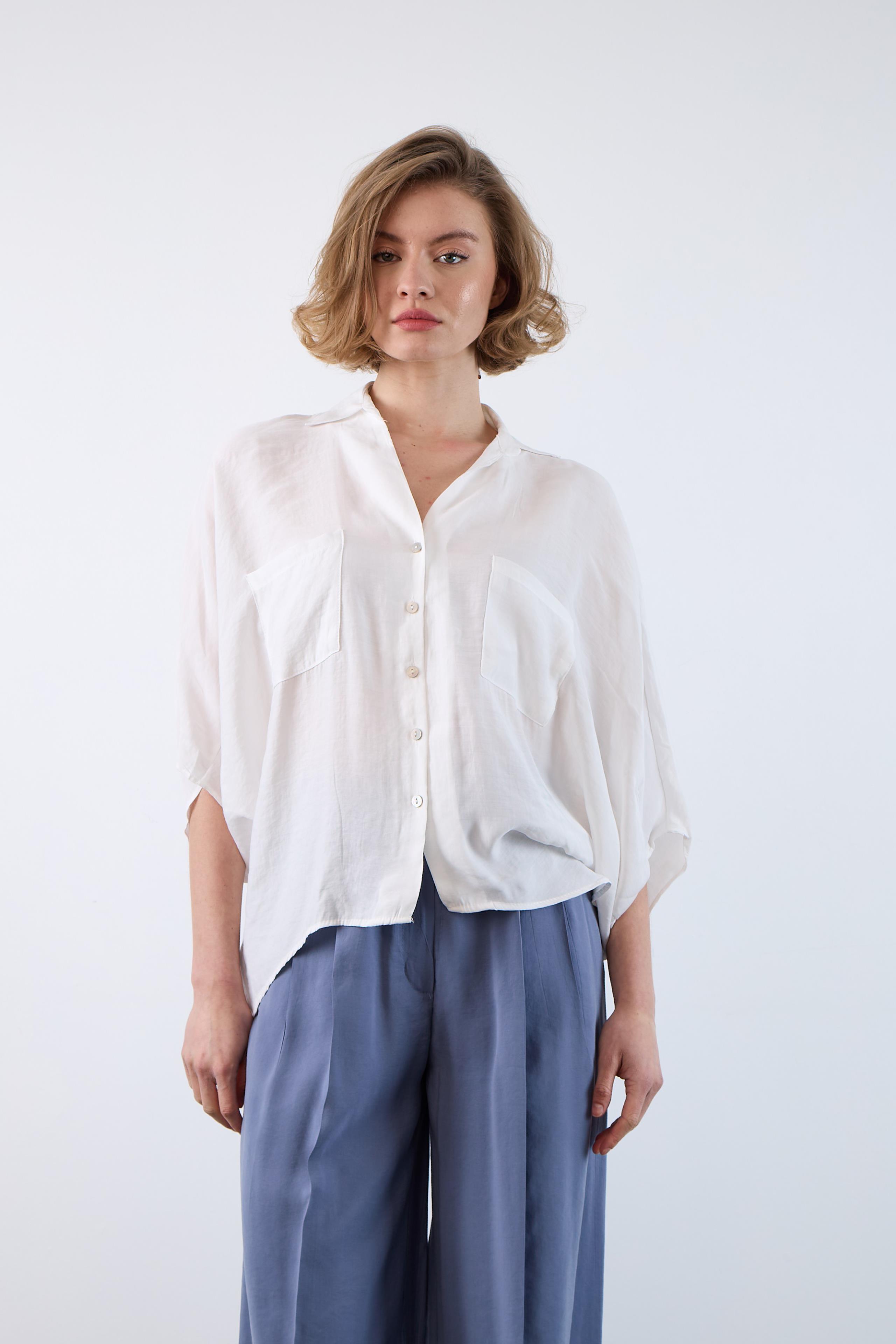 4925 OVERSIZE GÖMLEK BEYAZ