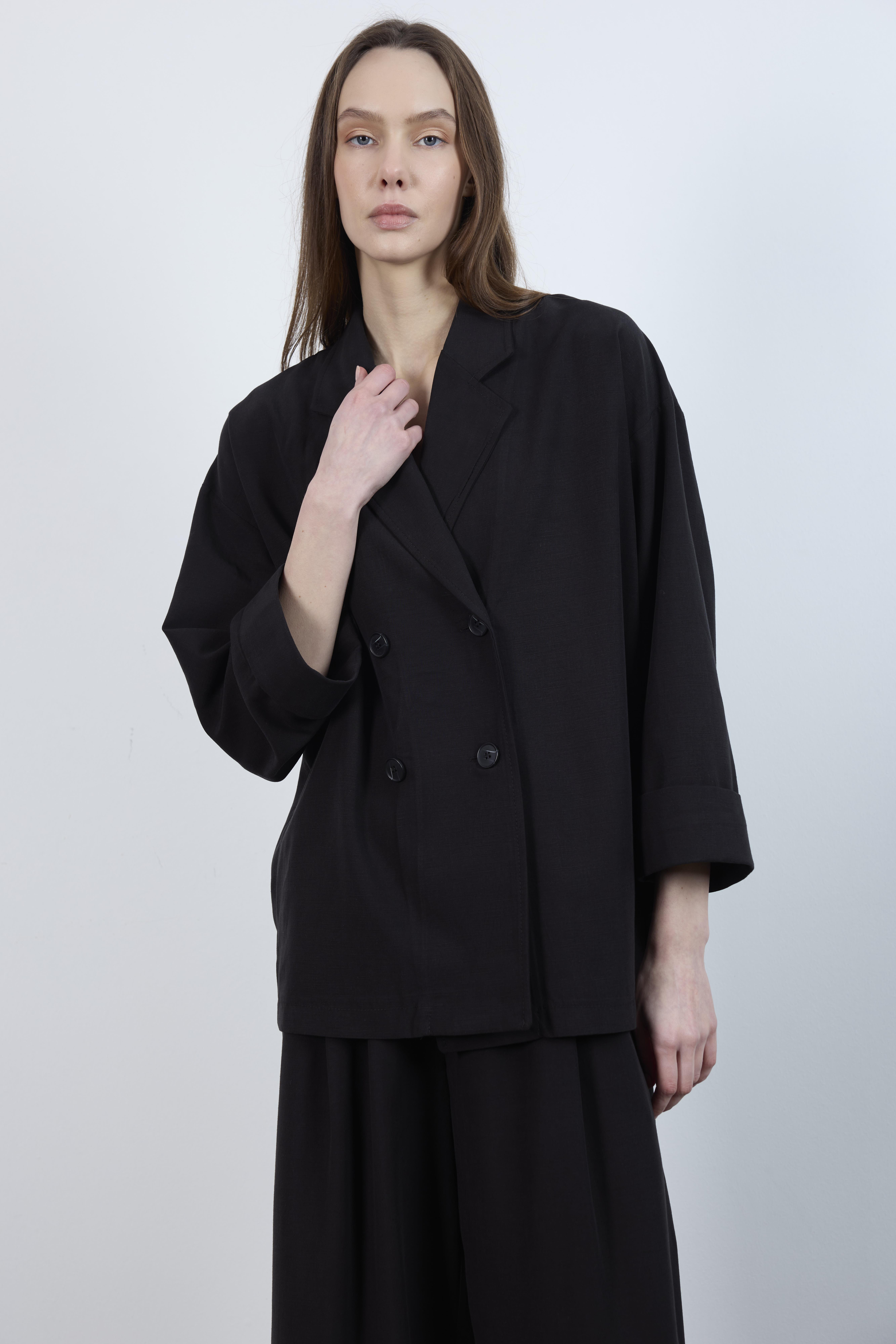 9545 CEKET PANTOLON TAKIM SİYAH