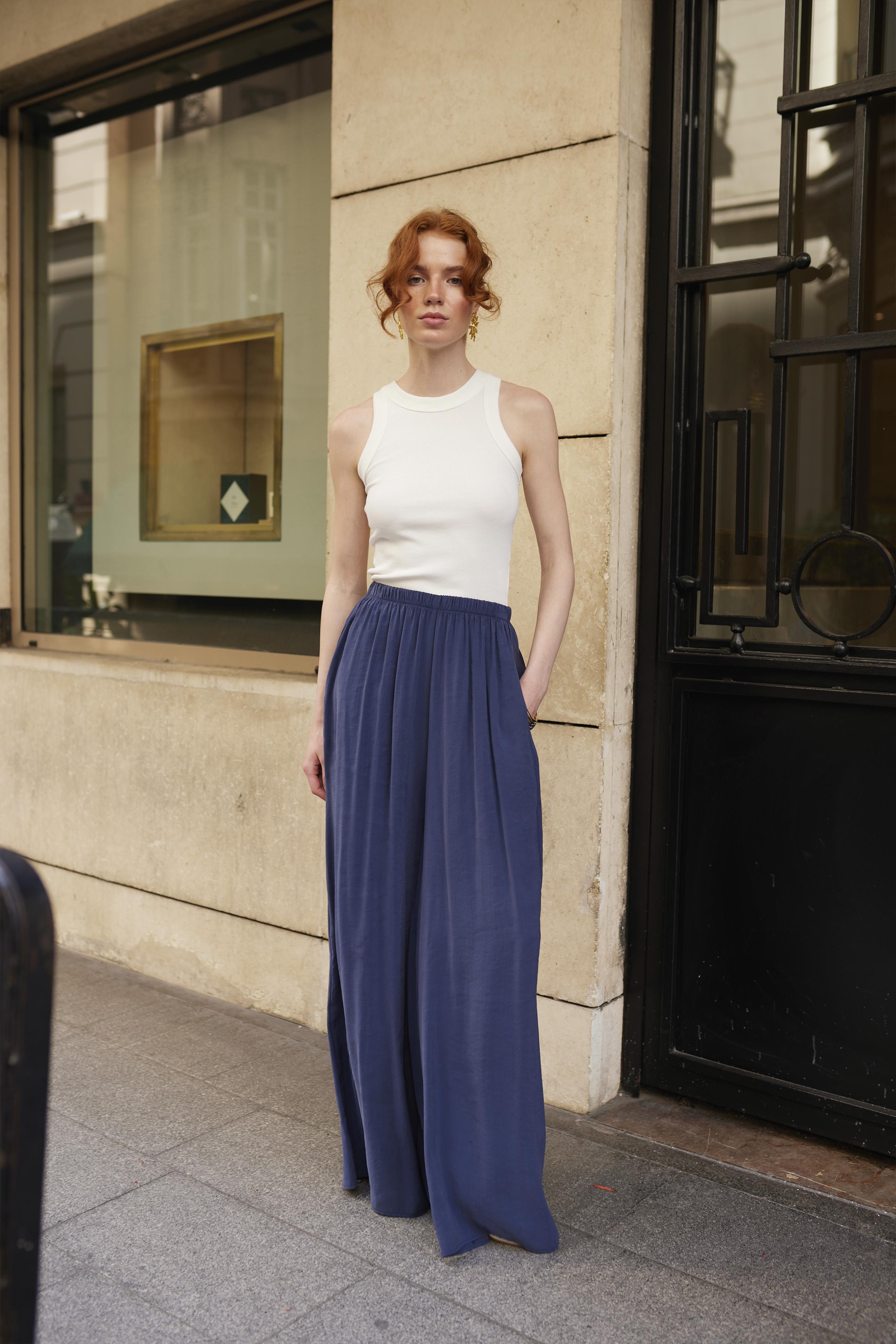 50979 LASTİKLİ PANTOLON LACİVERT