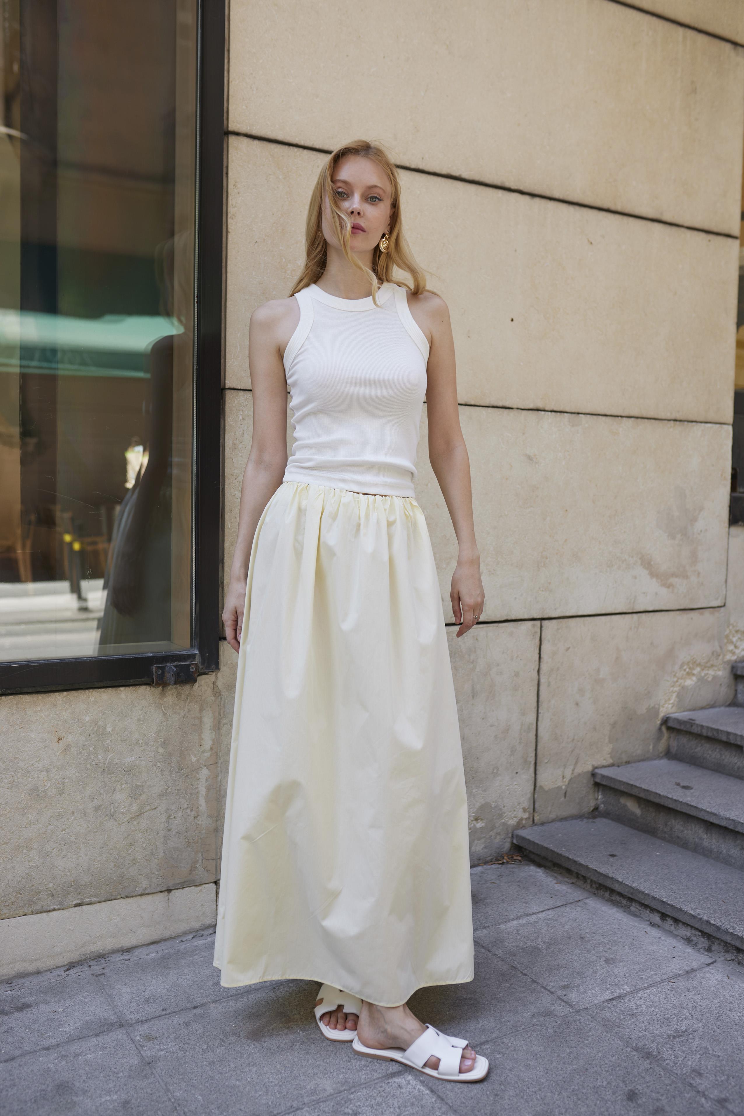 3331 DİKİŞSİZ ETEK SARI