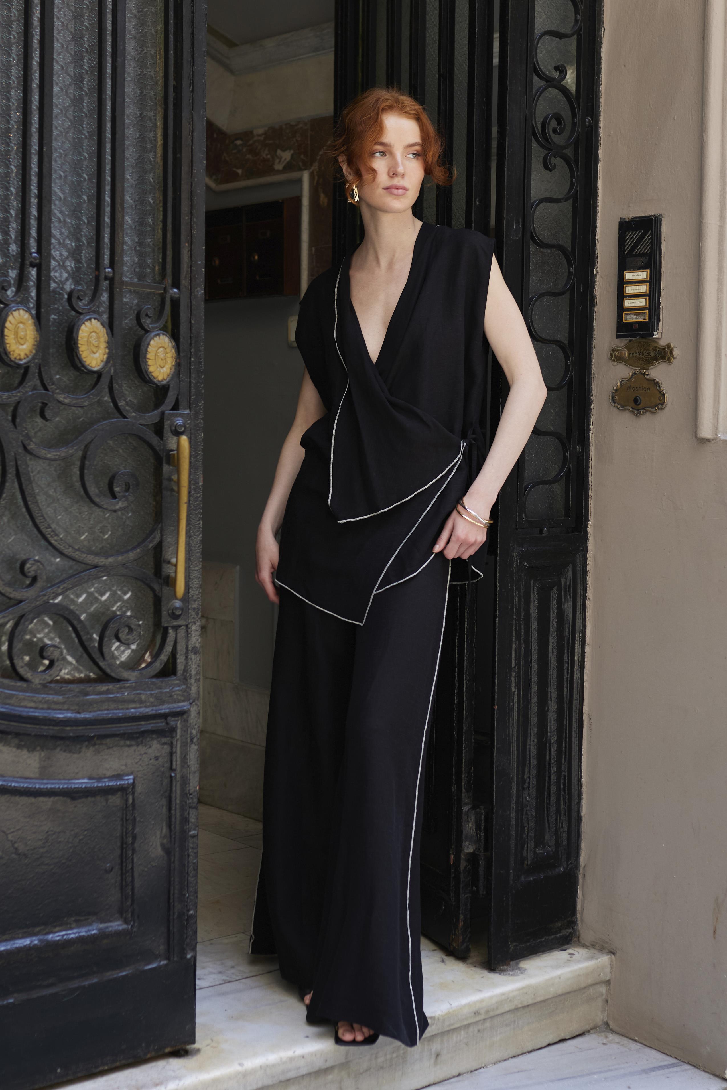 51160 KİMONO TAKIM SİYAH