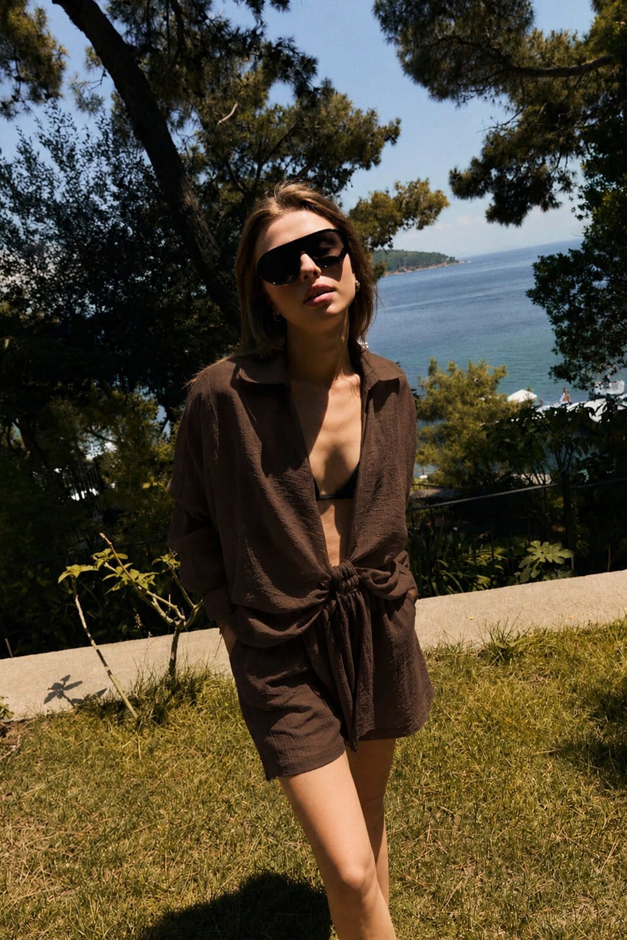 51448 KİMONO TAKIM KAHVE