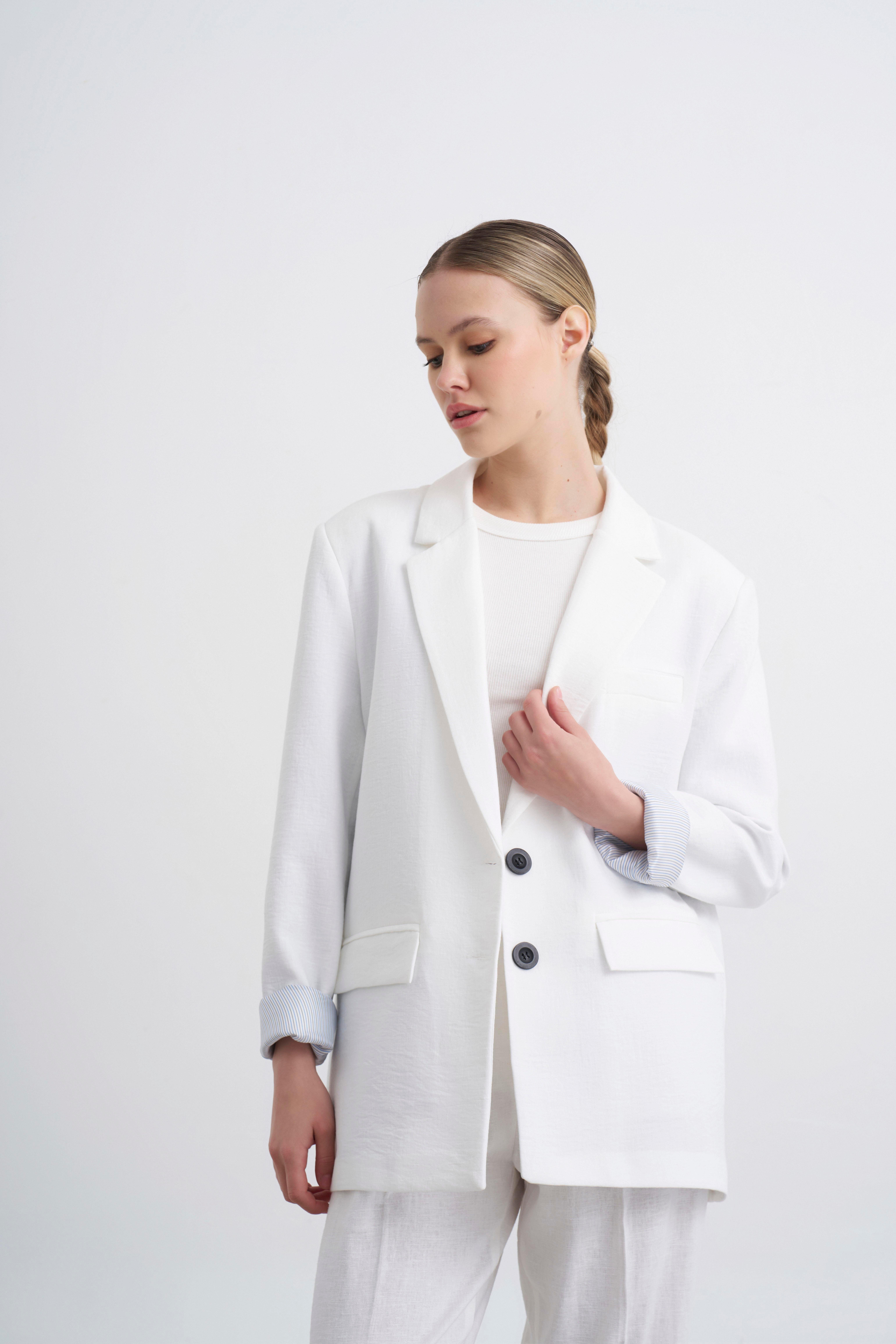 9440 ASTARLI CEKET(9439) BEYAZ