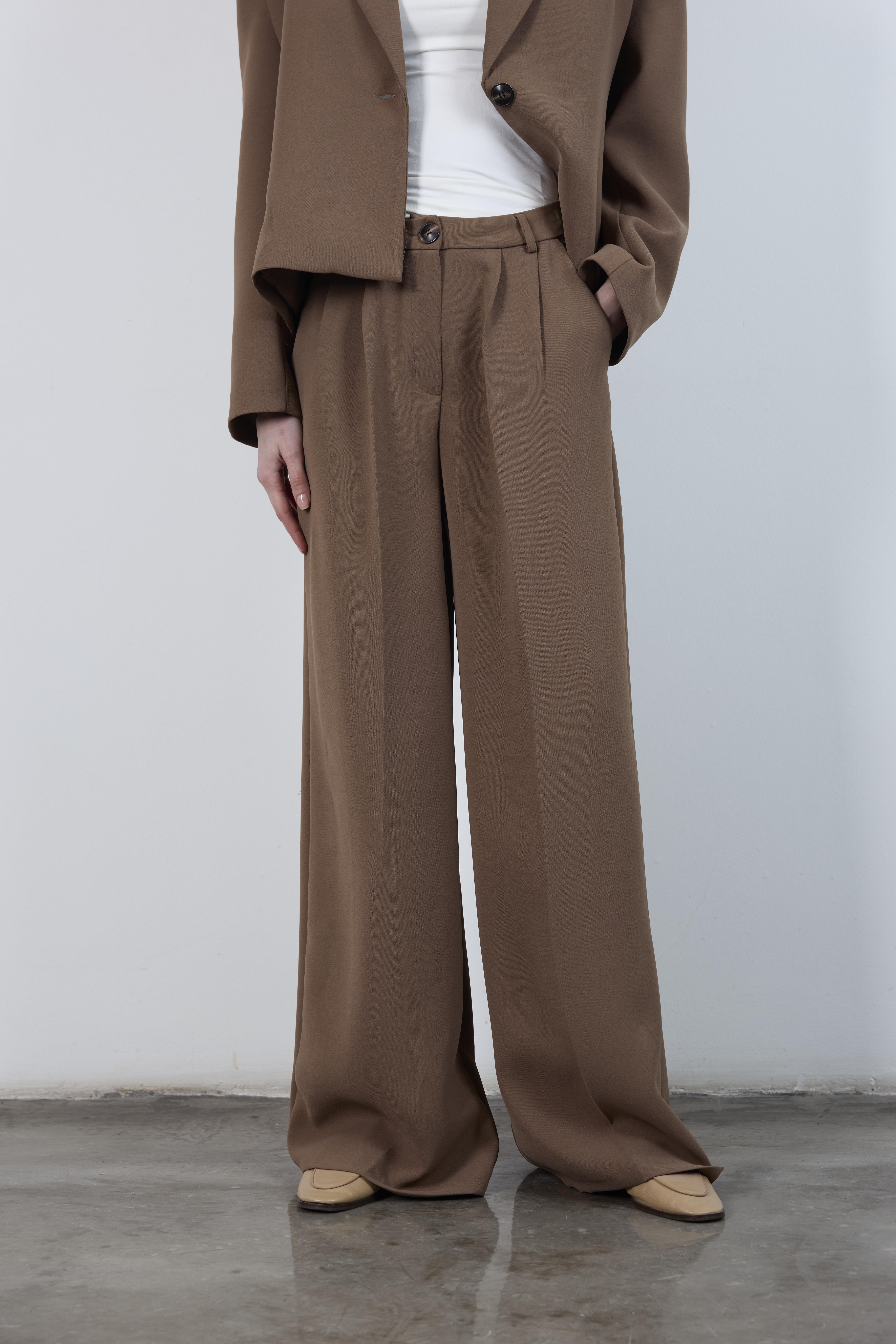 9489 CEKET PANTOLON TAKIM CAMEL