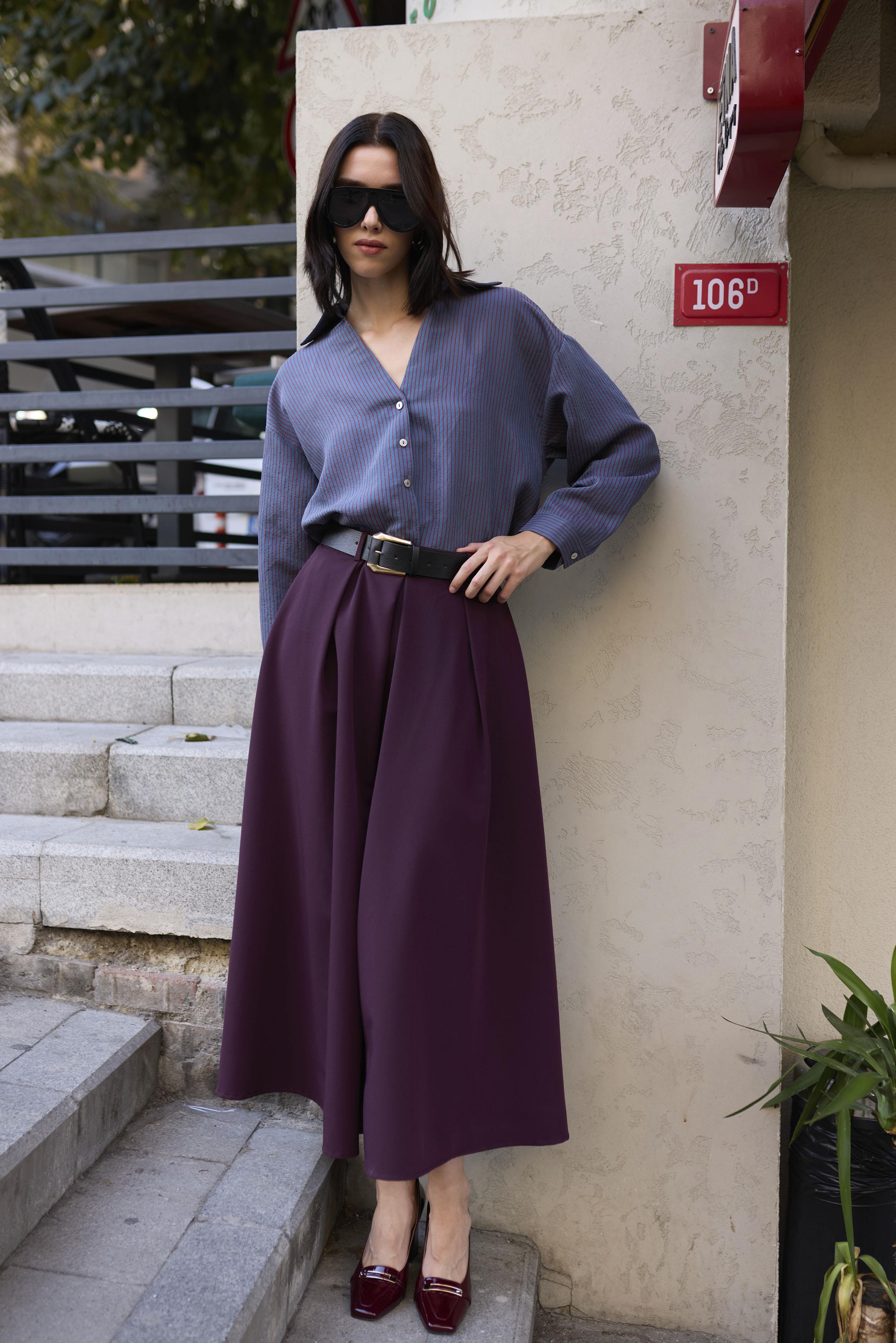 3360 POLİVİSKON KEMERLİ ETEK MÜRDÜM