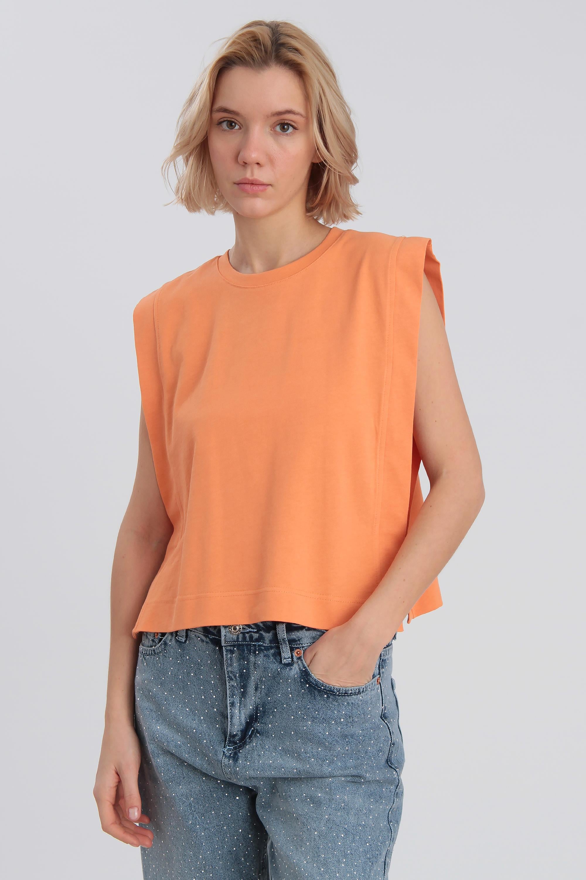 0039 SQUARE TİŞÖRT ORANGE