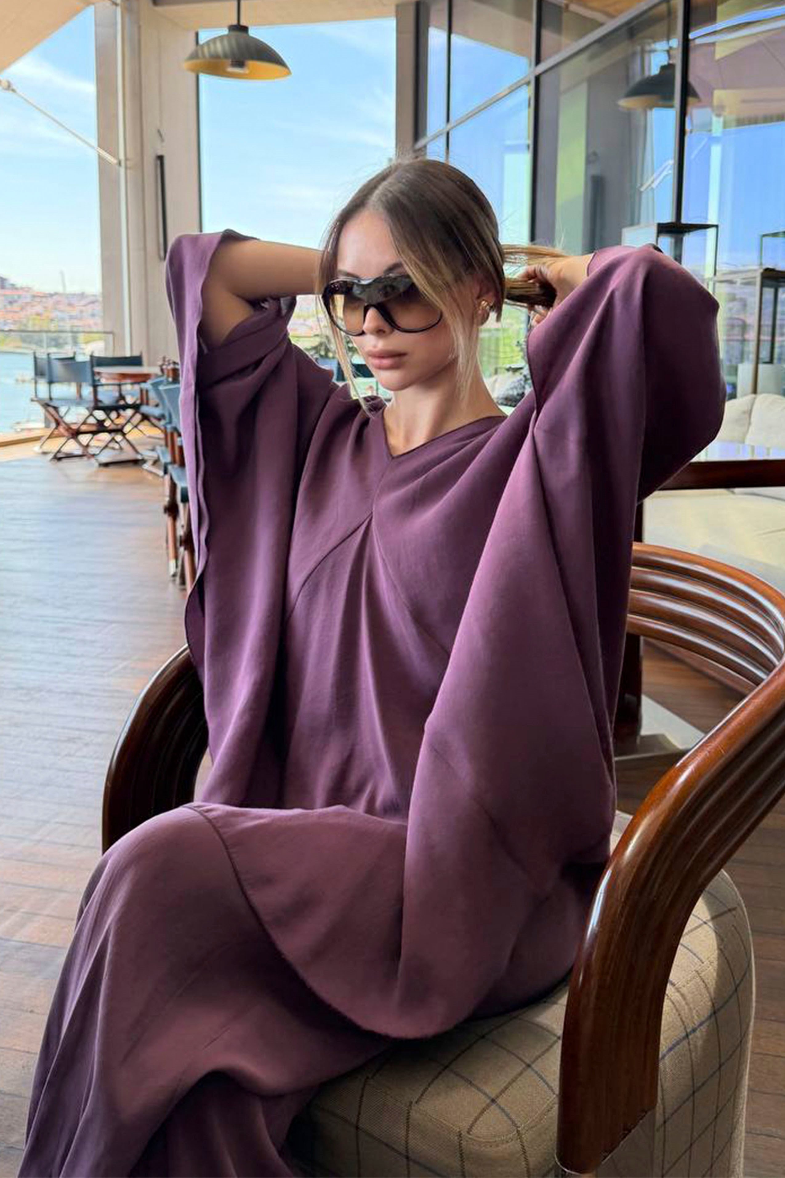 51337 BLUZ PANTOLON TAKIM VİŞNE