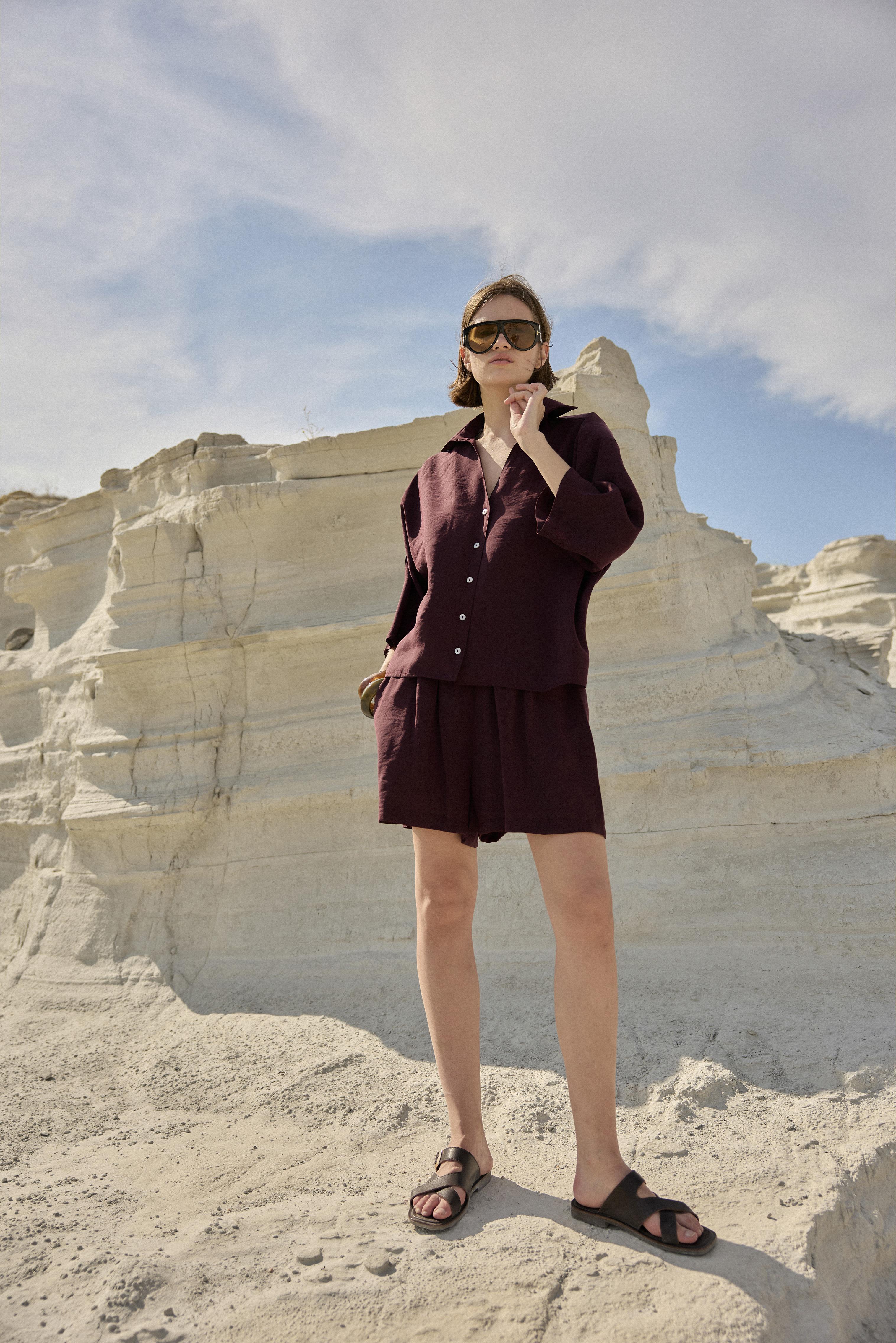 51161 GÖMLEK ŞORT TAKIM MÜRDÜM