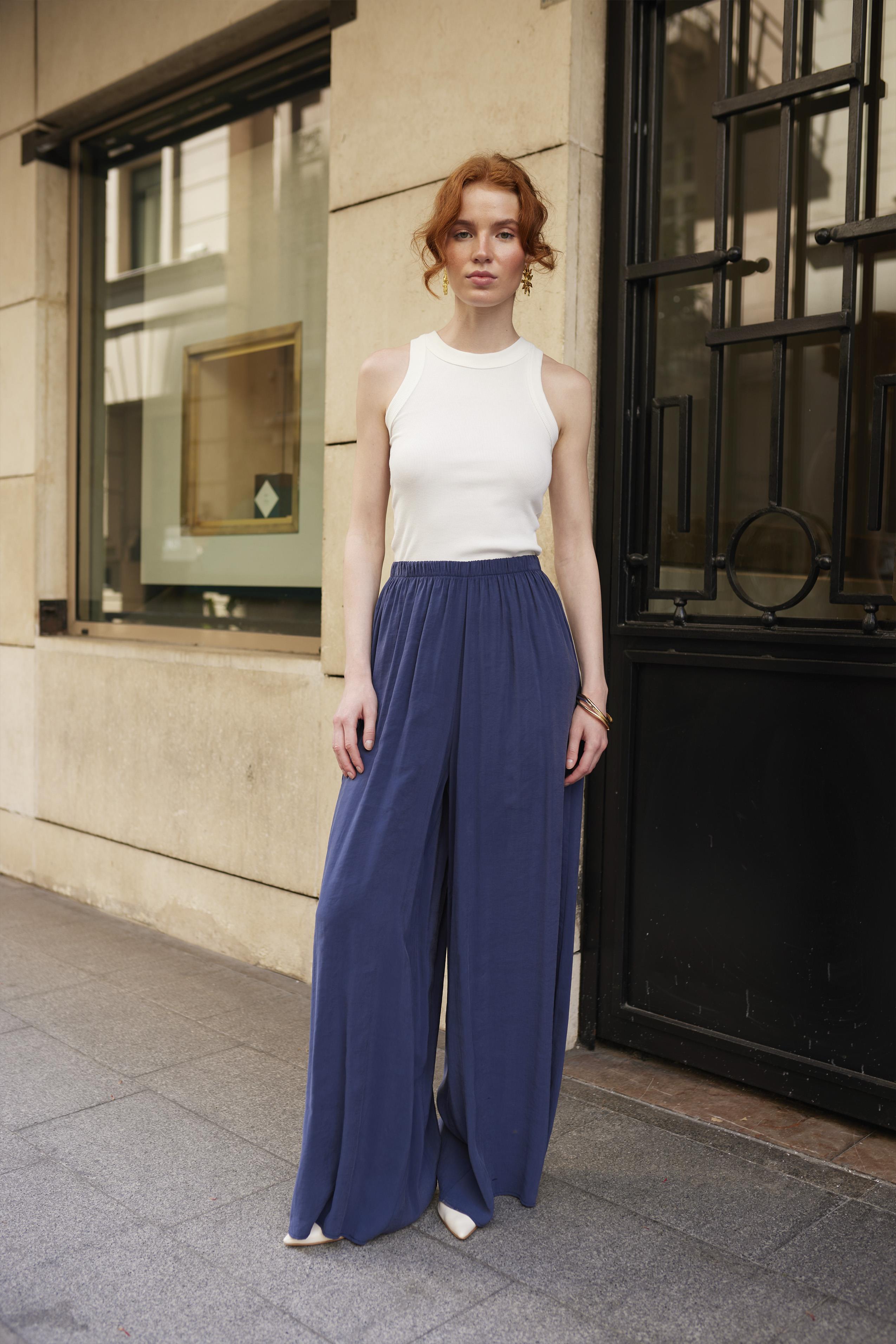 50979 LASTİKLİ PANTOLON LACİVERT