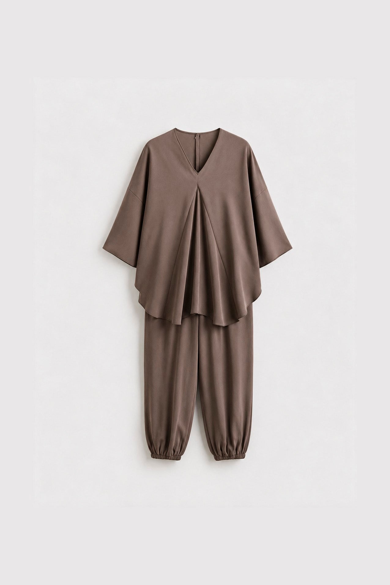 51337 BLUZ PANTOLON TAKIM KAHVE