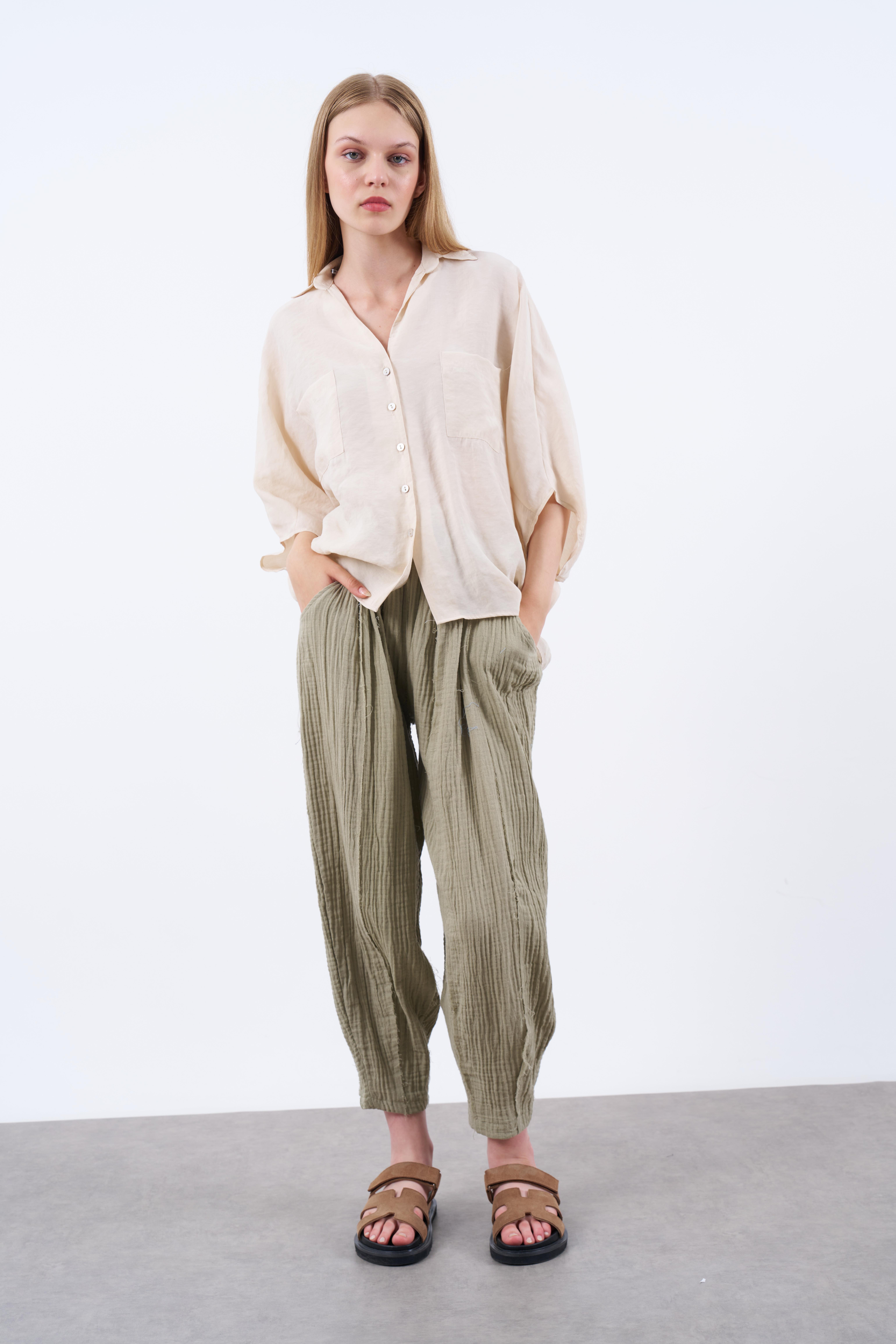 4925 OVERSIZE GÖMLEK TAŞ