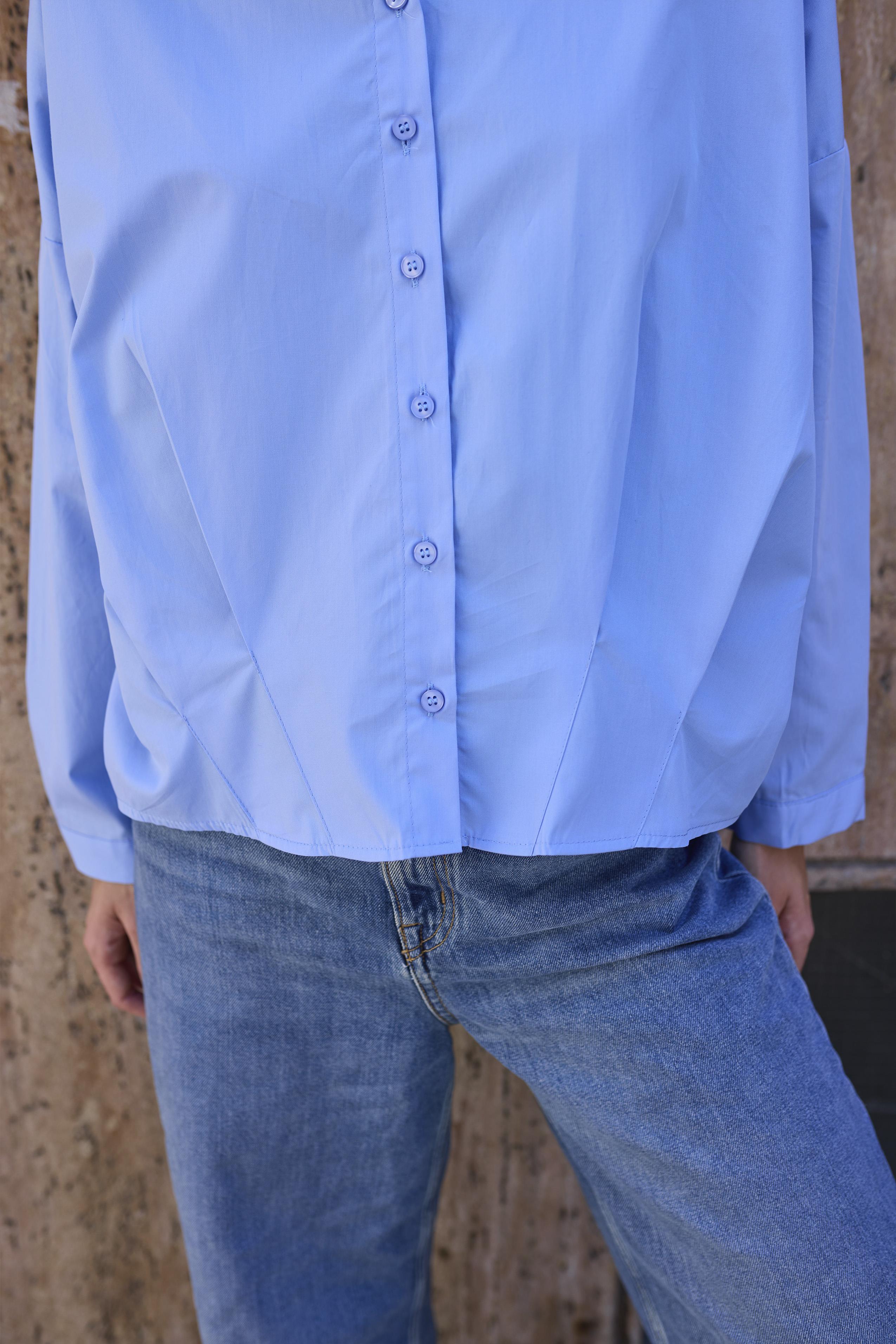 4985 POPLİN GÖMLEK MAVİ