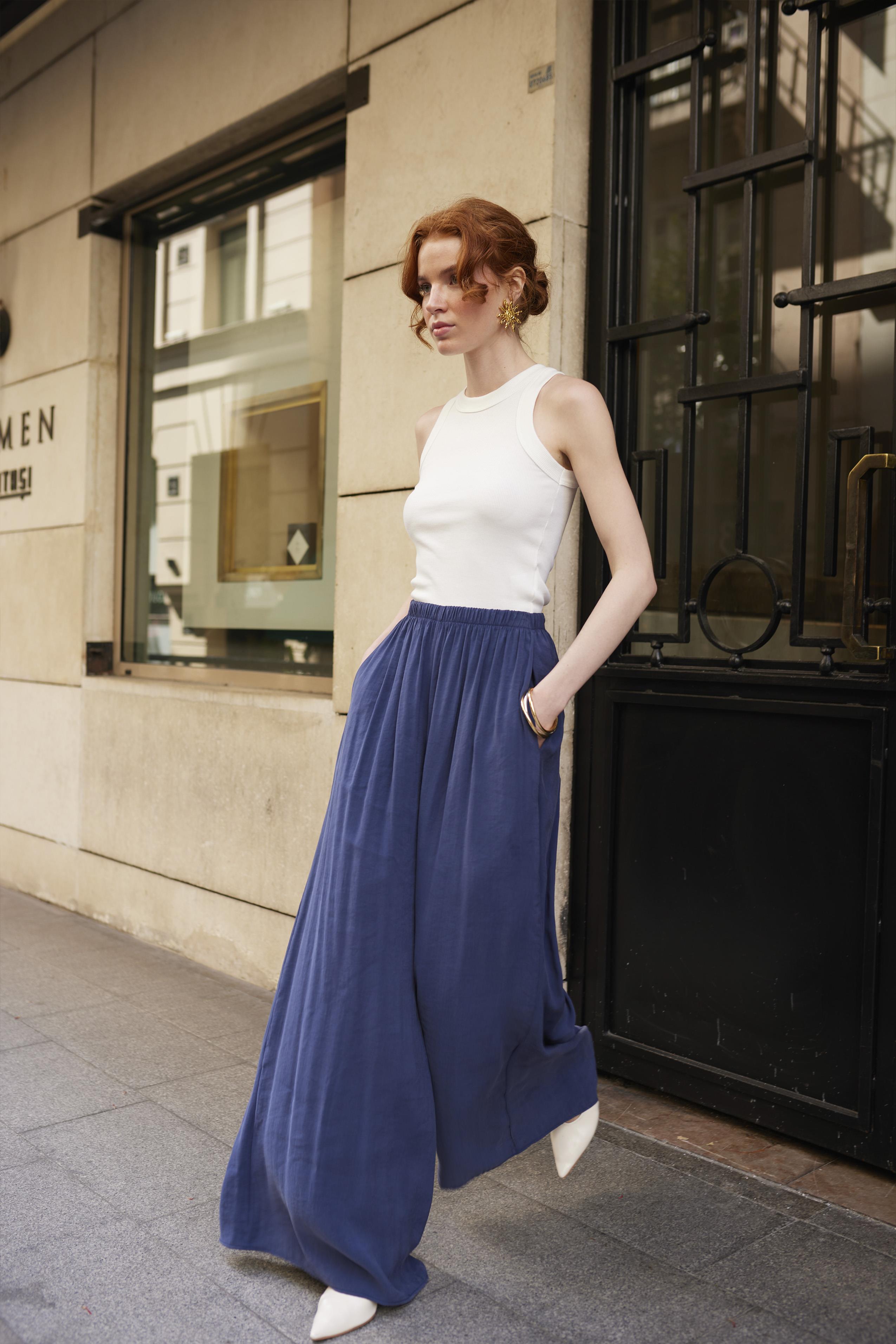50979 LASTİKLİ PANTOLON LACİVERT