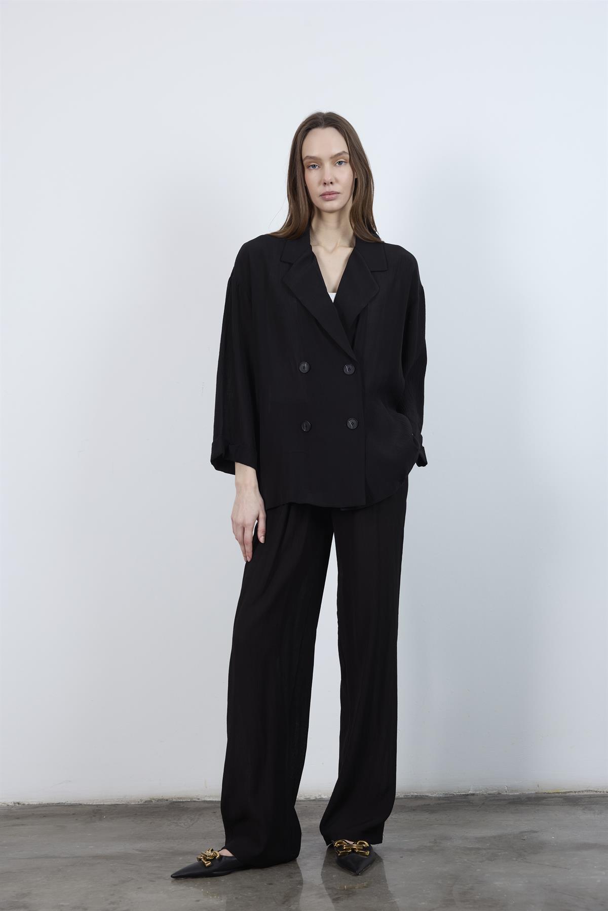 51107 CEKET PANTOLON TAKIM SİYAH