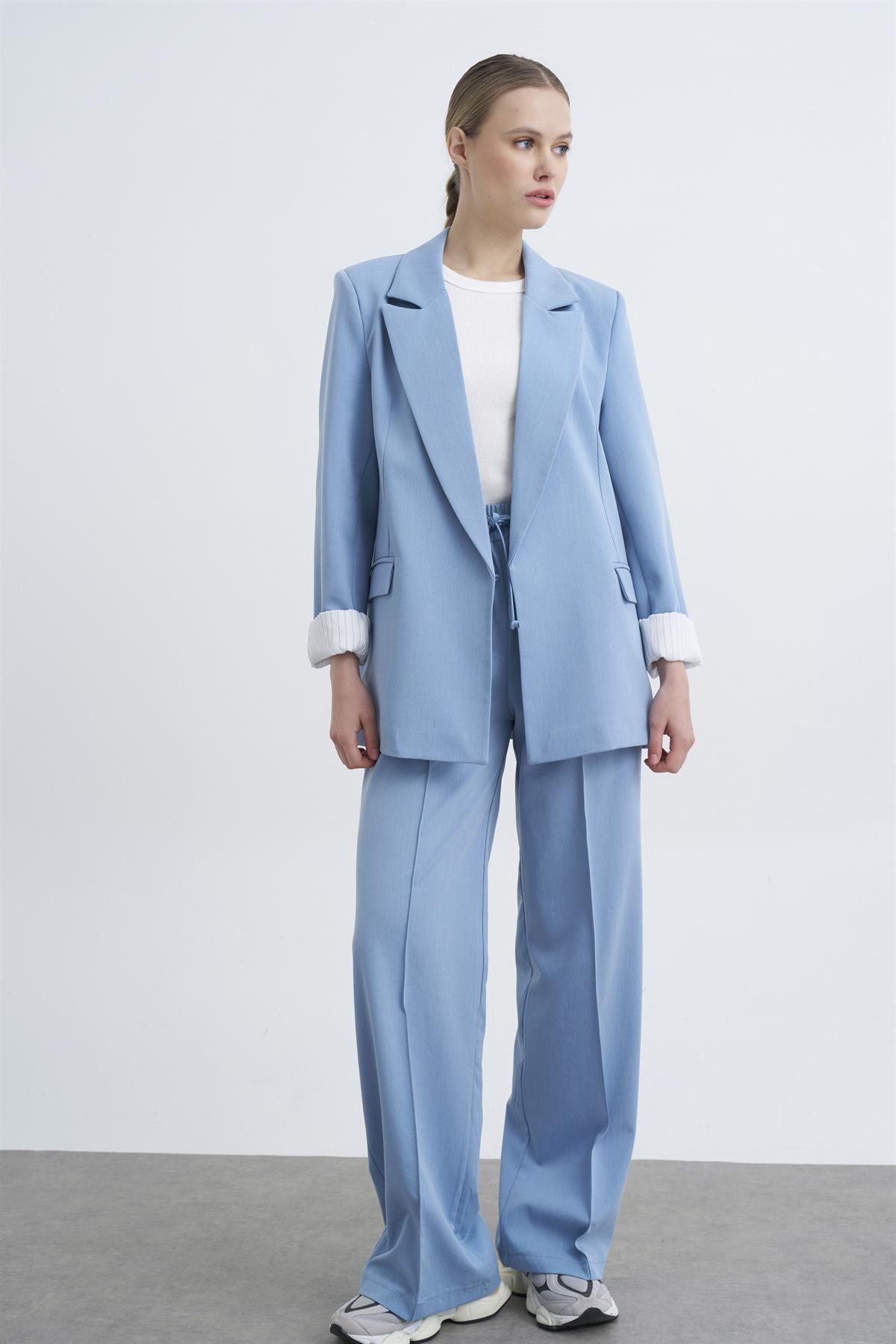 9300 POLİVİSKON CEKET AÇIK MAVİ