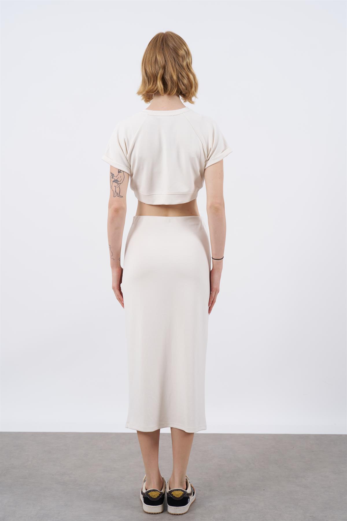 51028 CROP ETEK TAKIM BEYAZ