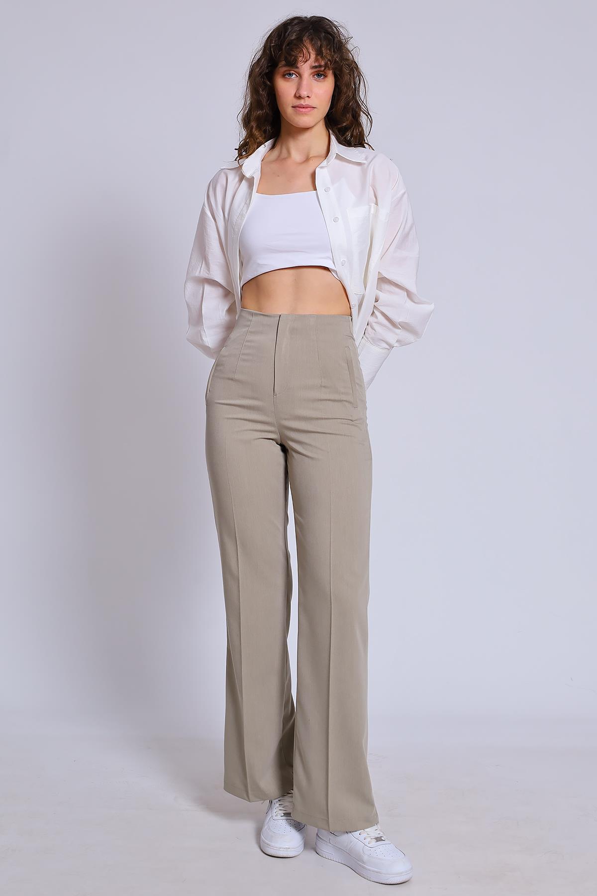 50955 POLİVİSKON PANTOLON HAKİ