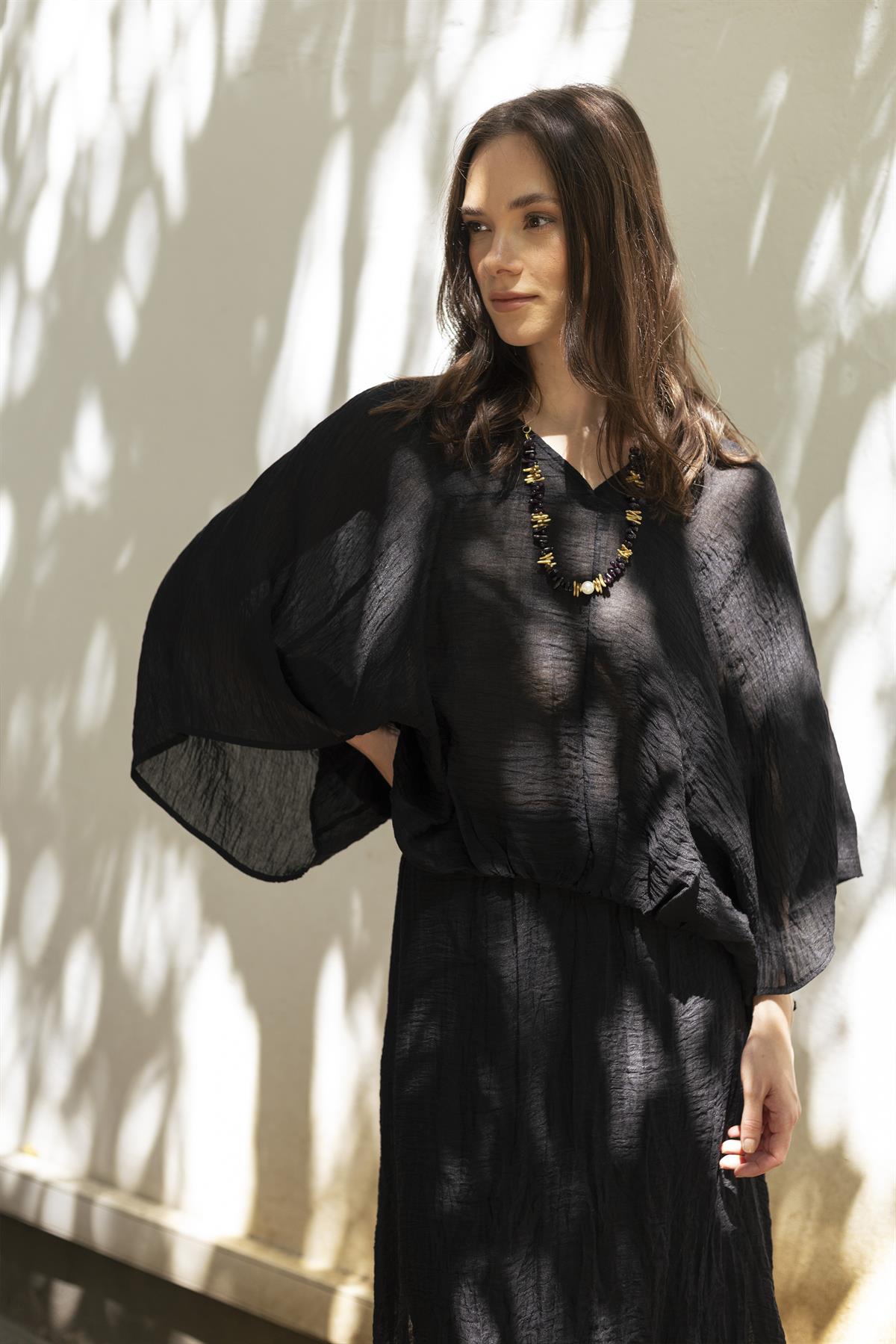 51134 BLUZ ETEK TAKIM SİYAH