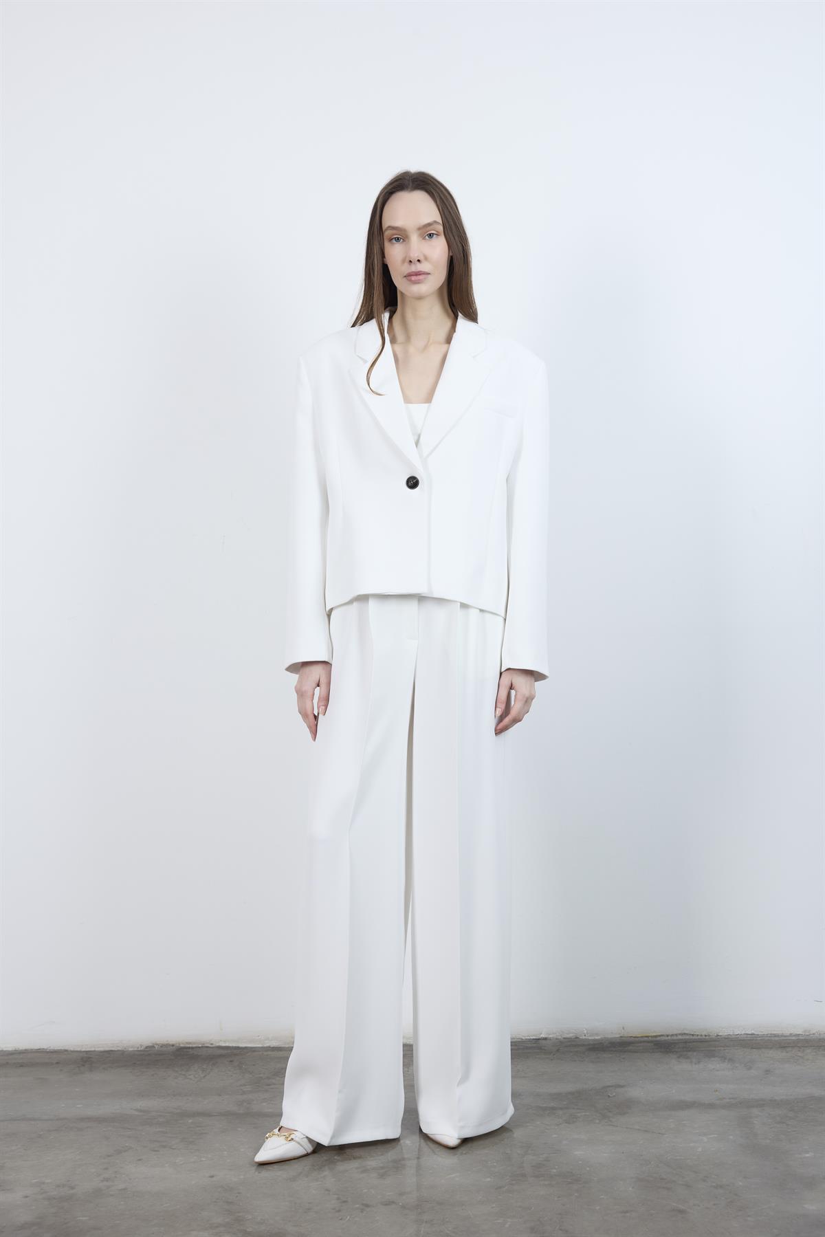 9489 CEKET PANTOLON TAKIM BEYAZ