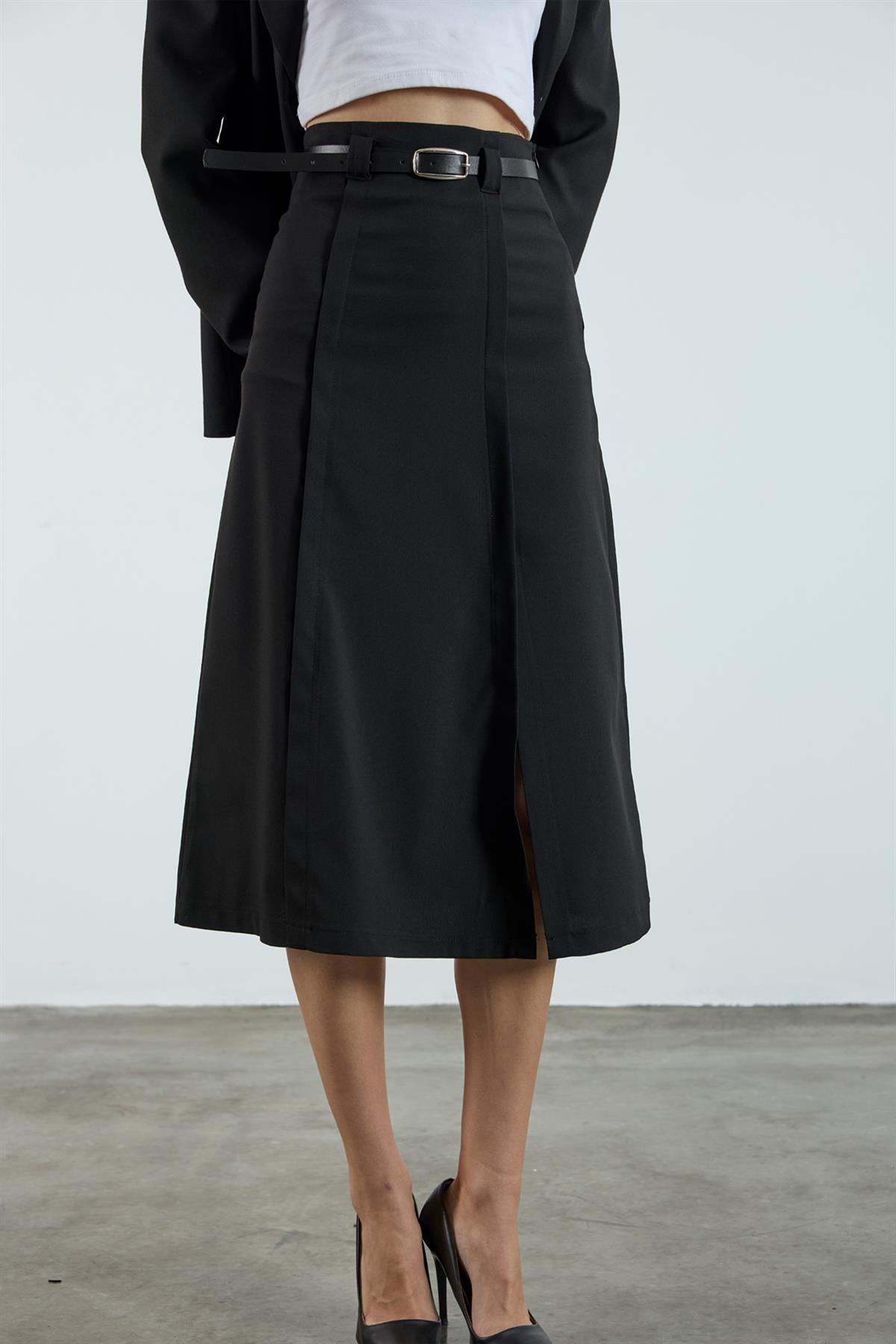 3274 ALLERLİ ETEK SİYAH