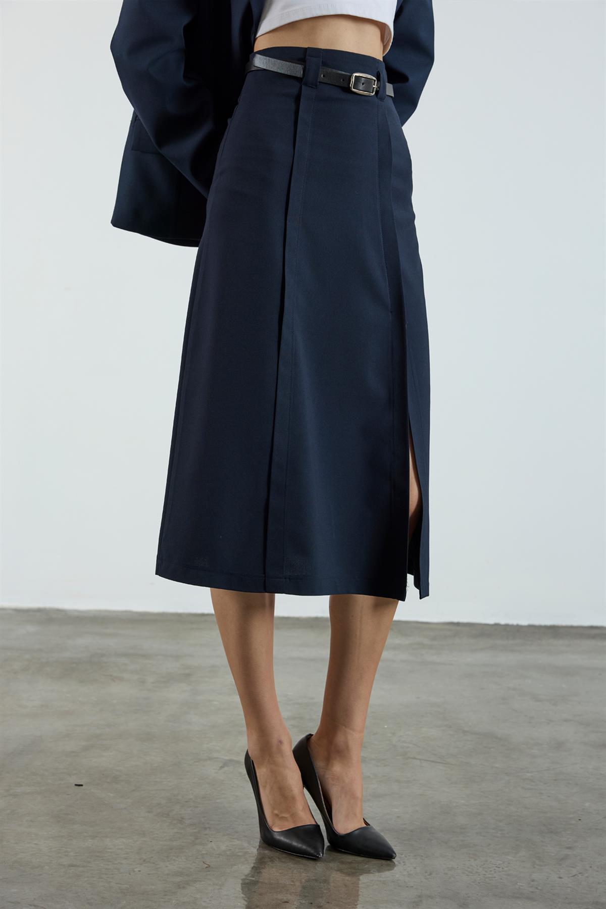 3274 ALLERLİ ETEK LACİVERT