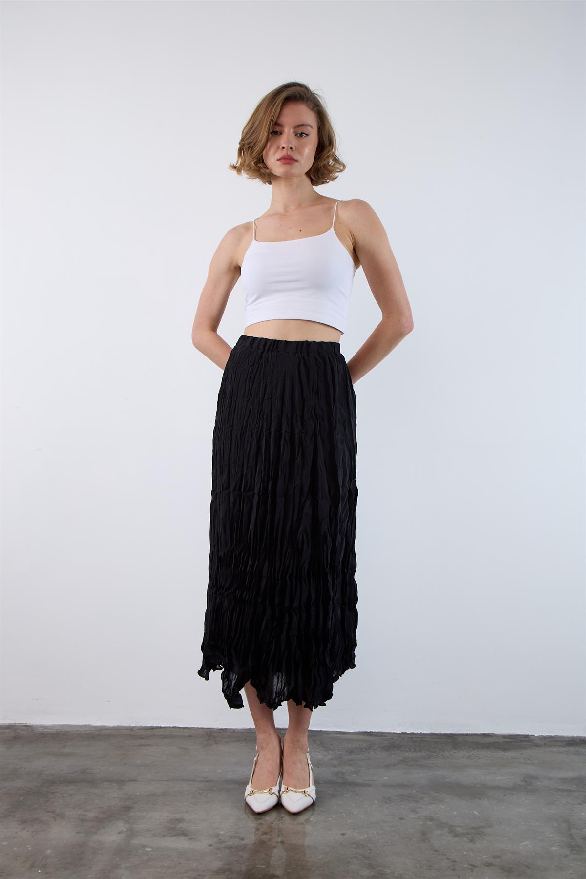 3207 KIRIŞIK ETEK SİYAH