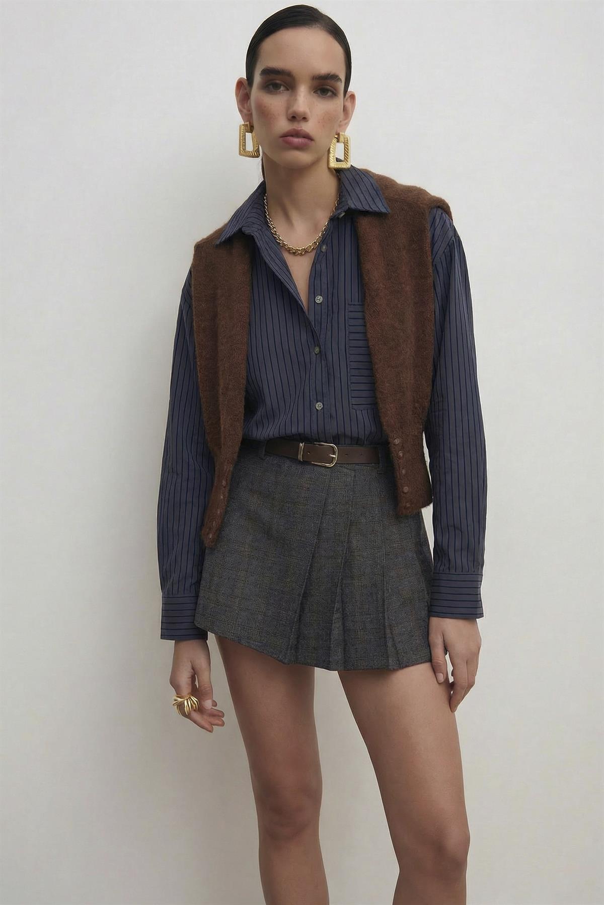 5000 OVERSIZE GÖMLEK LACİVERT