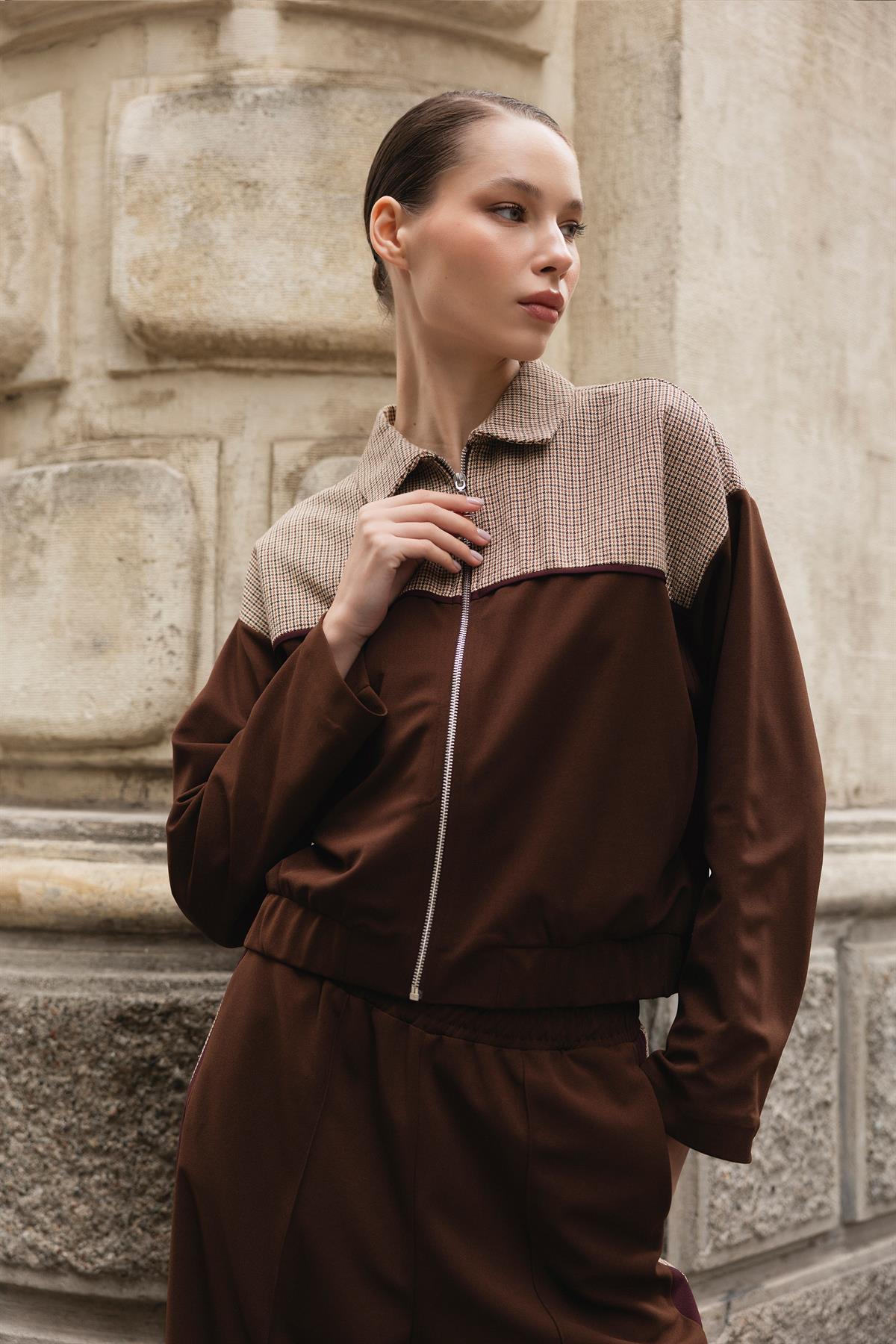 51114 GARNİLİ TAKIM KAHVE