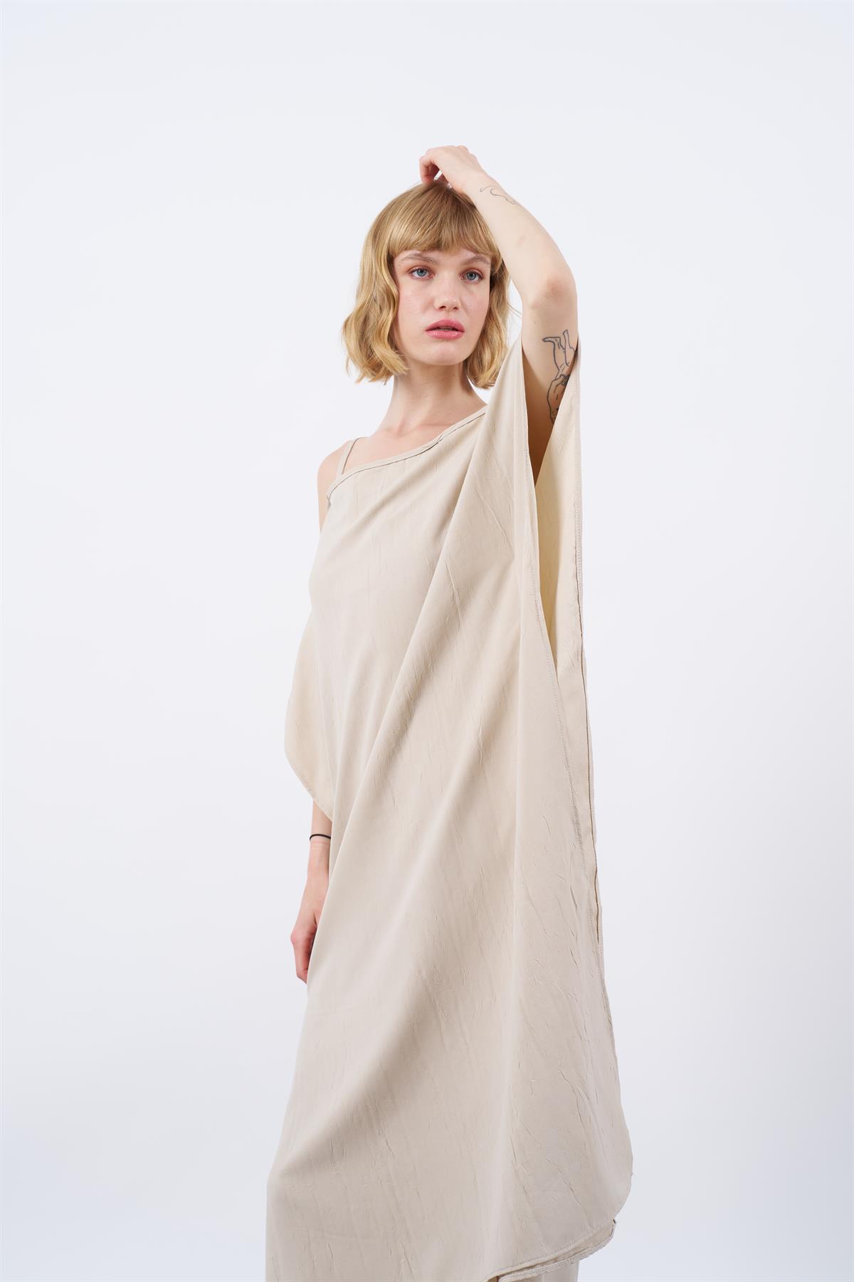 3195 ASKILI ELBİSE VİZON