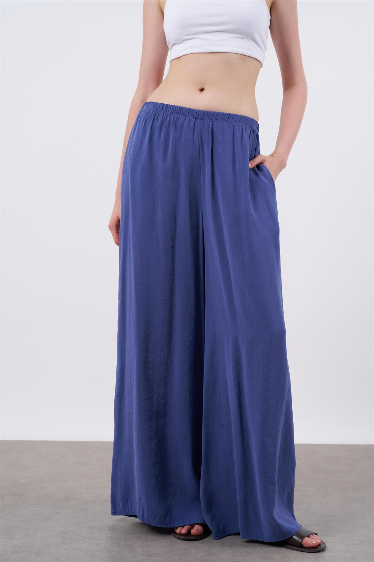 50979 LASTİKLİ PANTOLON İNDİGO