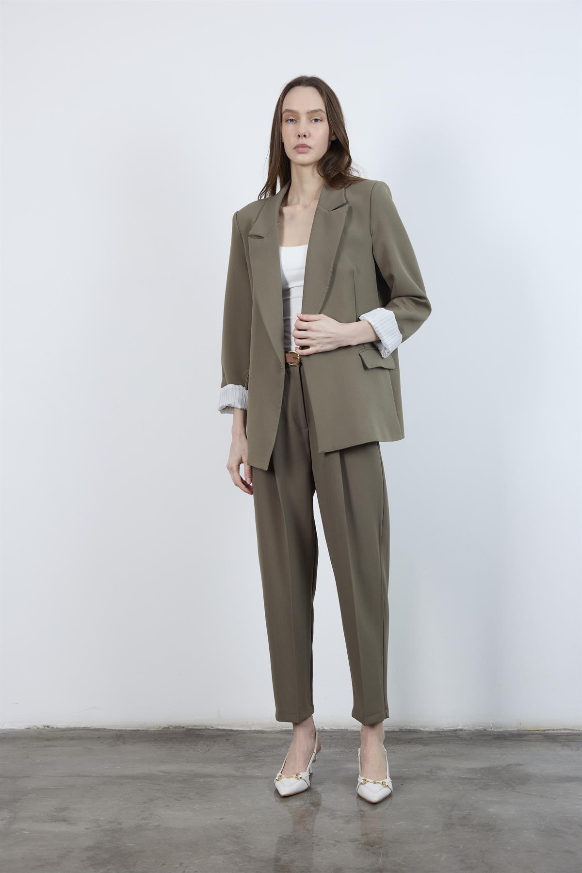 9134 KOLU KATLAMALI CEKET HAKİ