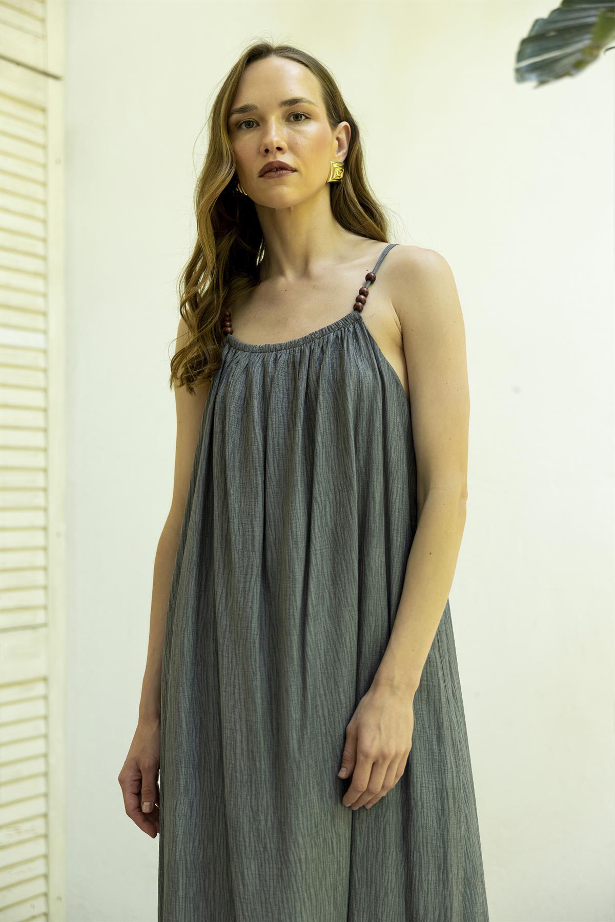 3314 ASKILI ELBİSE ANTRASİT