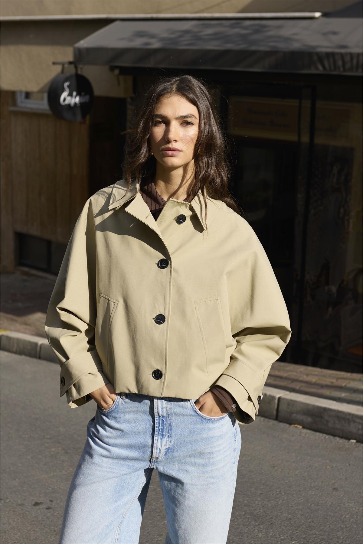 9628 CROP TRENÇ ADAÇAYI YEŞİL
