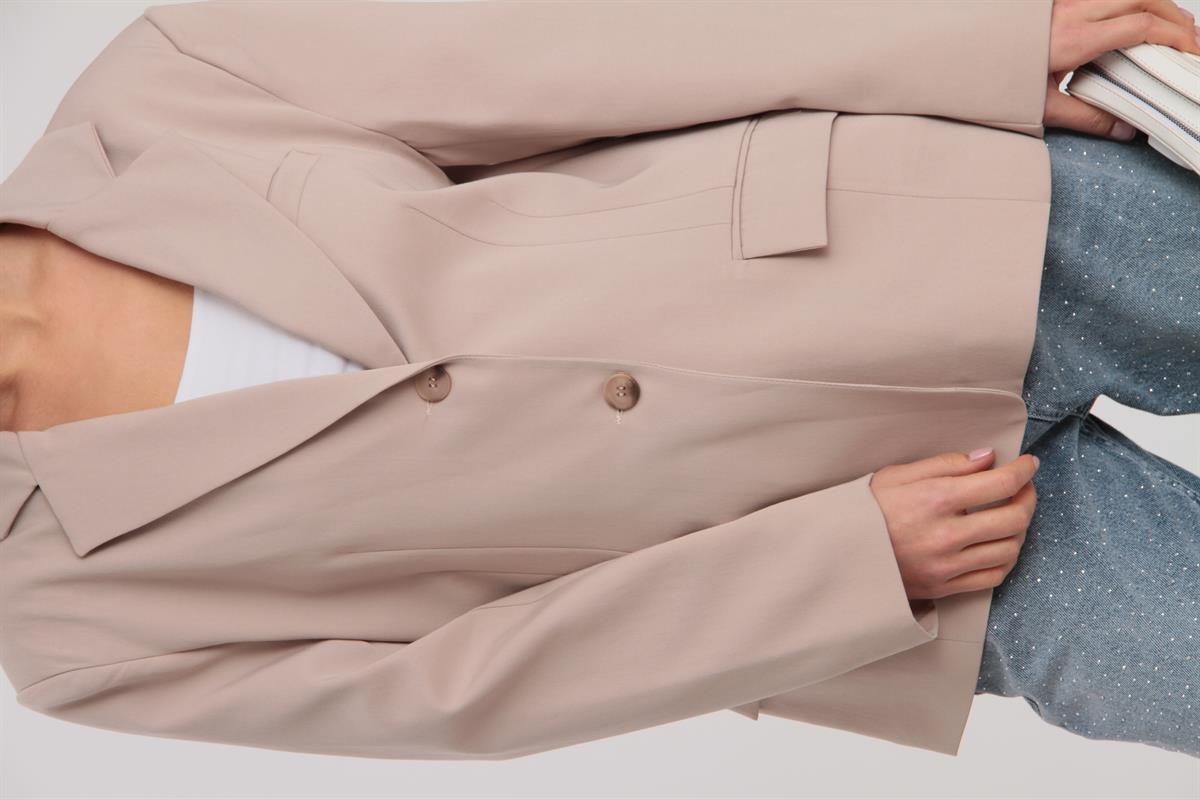 9281 POLİVİSKON CEKET VİZON