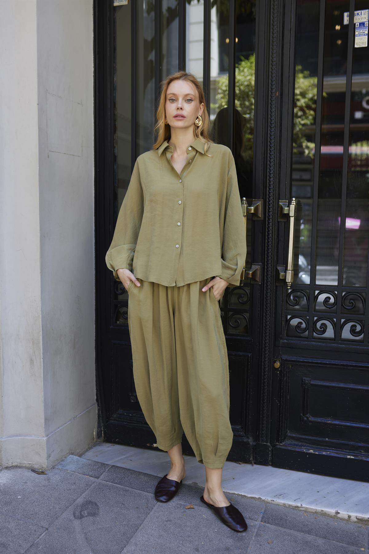 50957 GÖMLEK PANTOLON TAKIM HAKİ