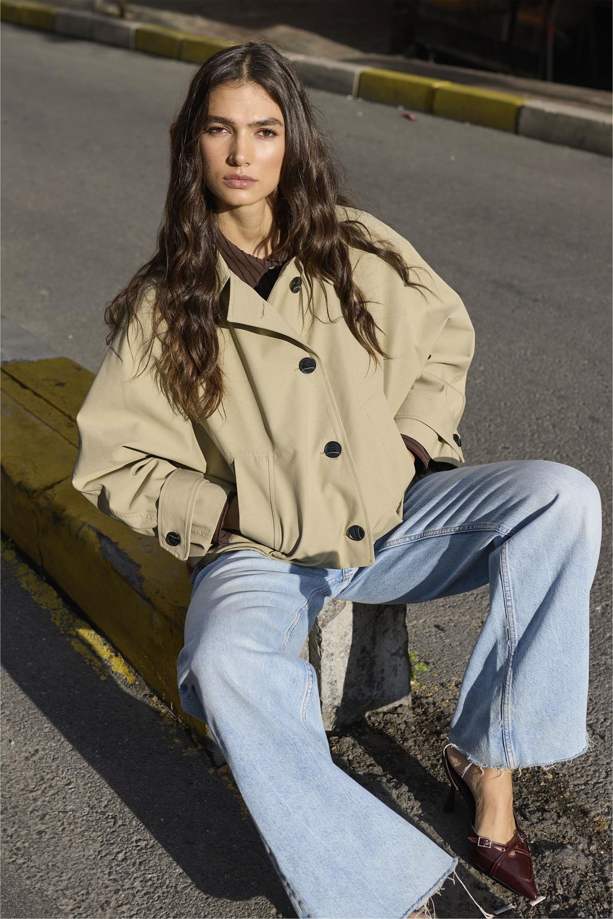 9628 CROP TRENÇ ADAÇAYI YEŞİL