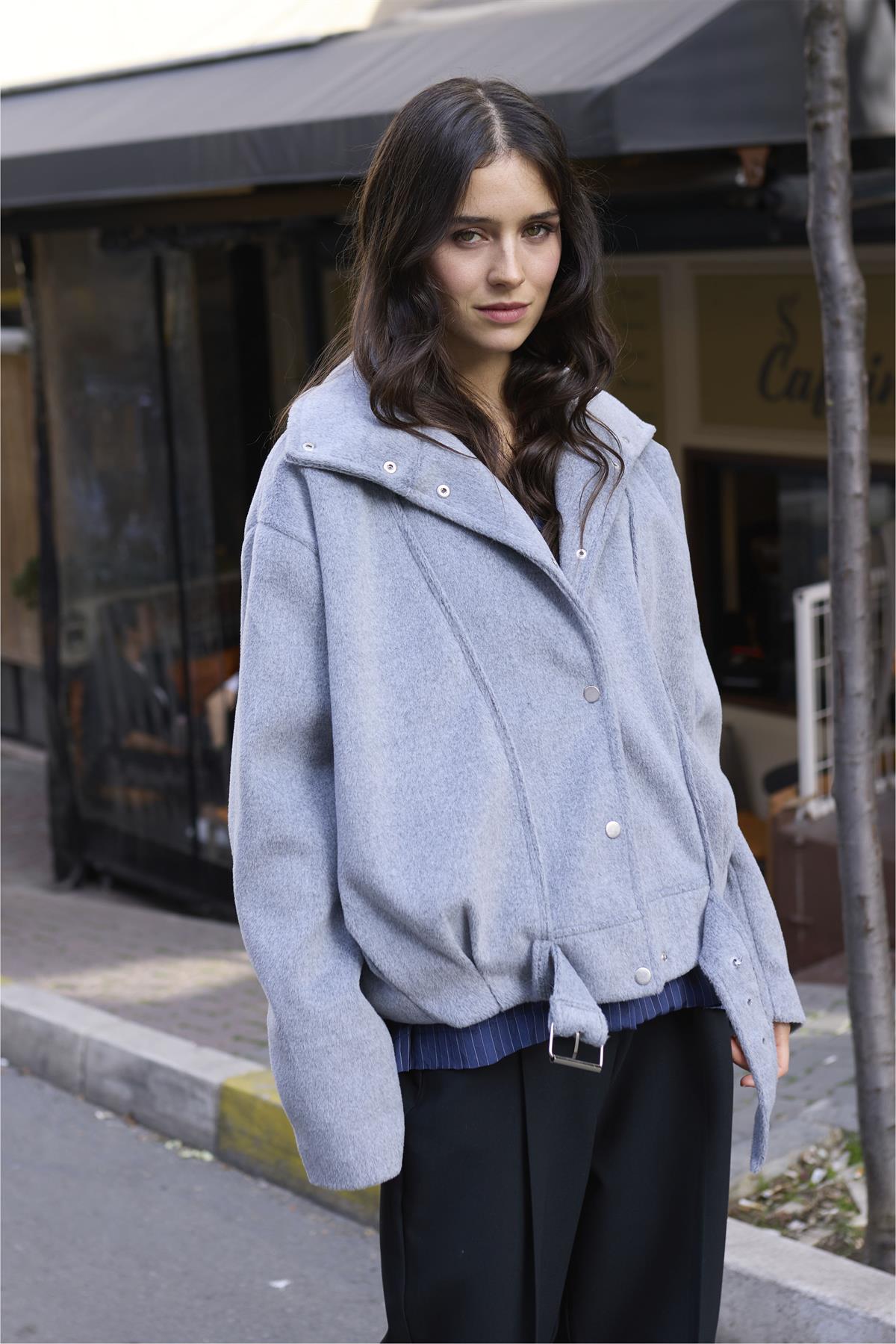 9657 KAŞE KABAN GRİ