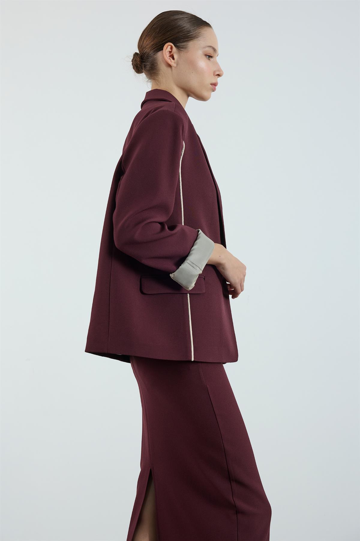 9555 BİYELİ CEKET MÜRDÜM-TAŞ