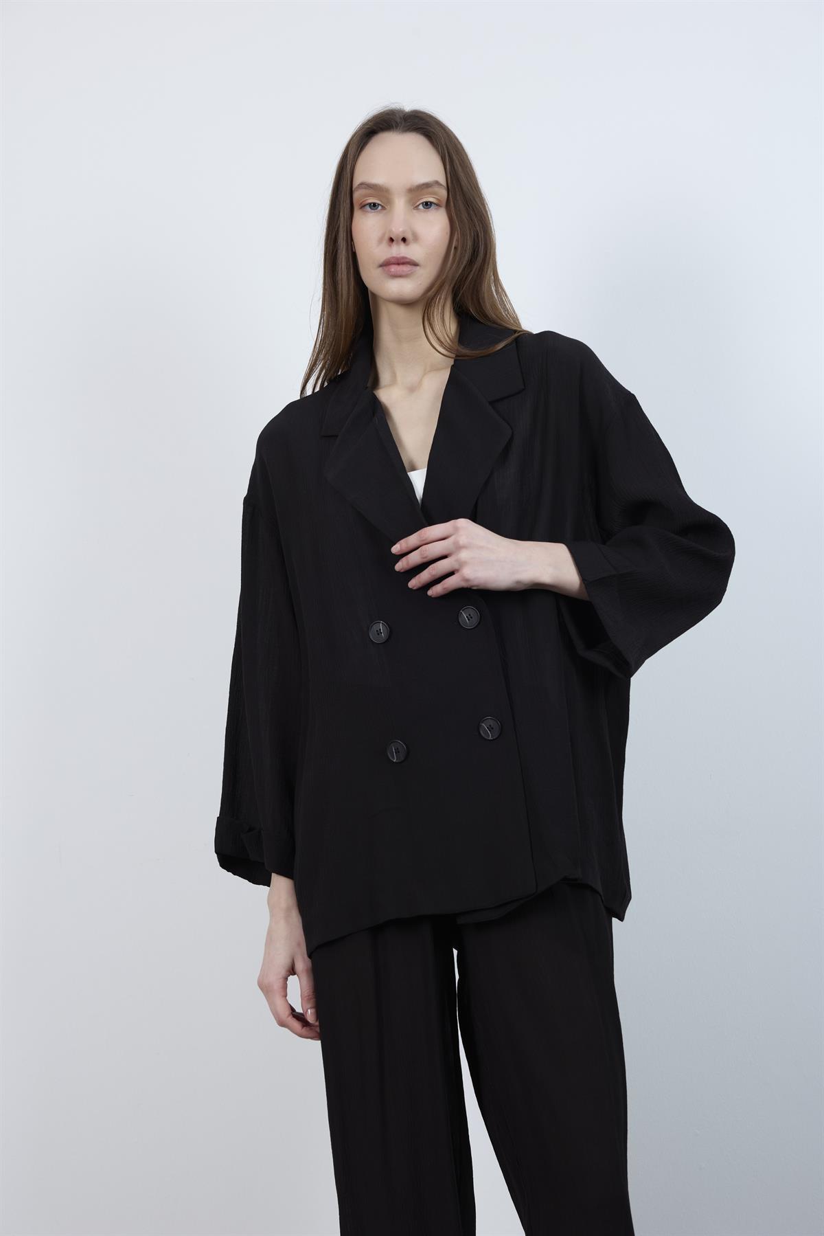 51107 CEKET PANTOLON TAKIM SİYAH