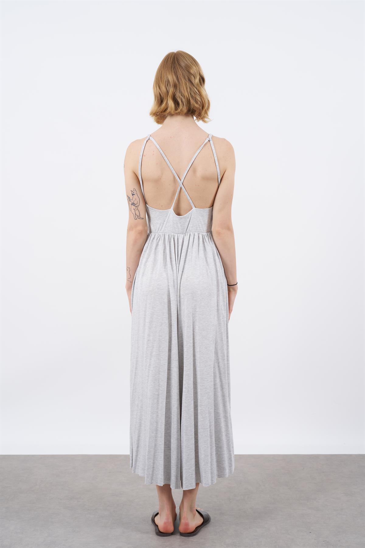 0061 İP ASKILI SÜPREM TULUM GRİ