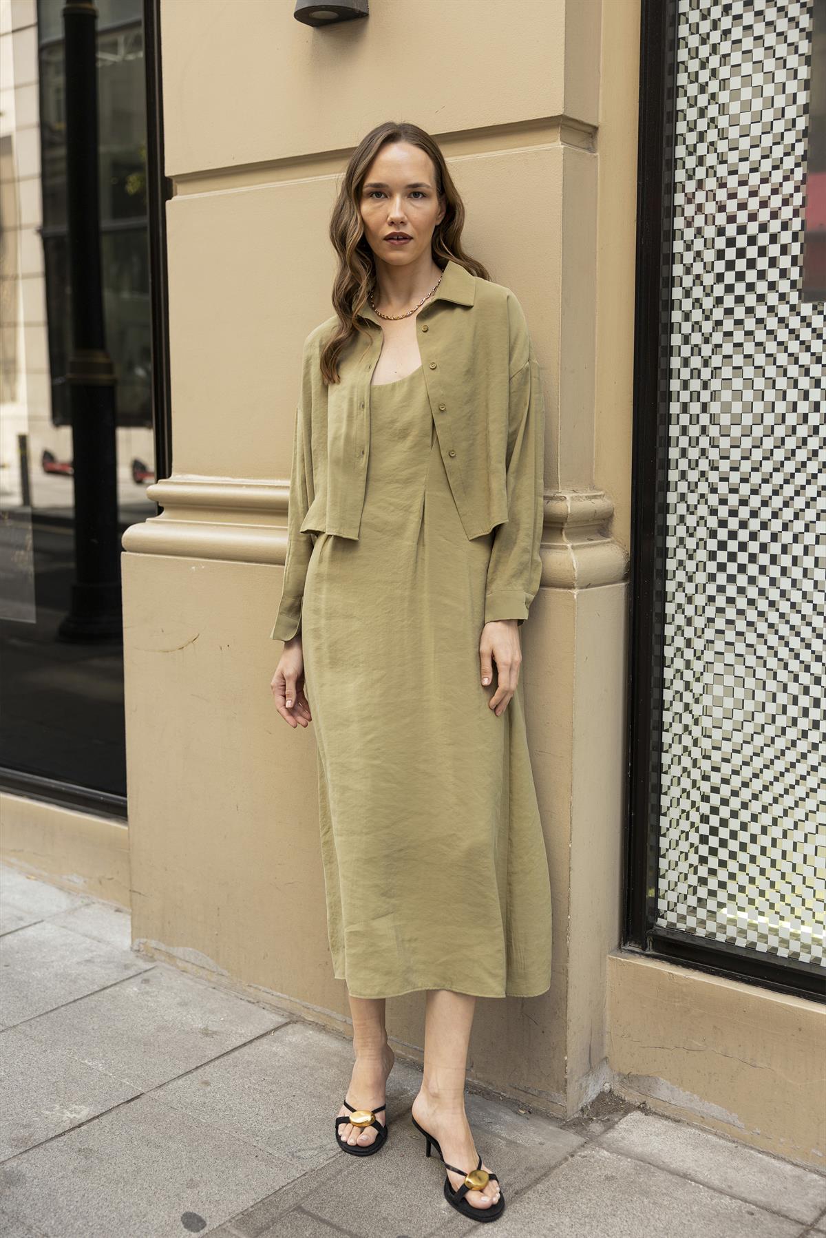 51153 GÖMLEK ELBİSE TAKIM HAKİ