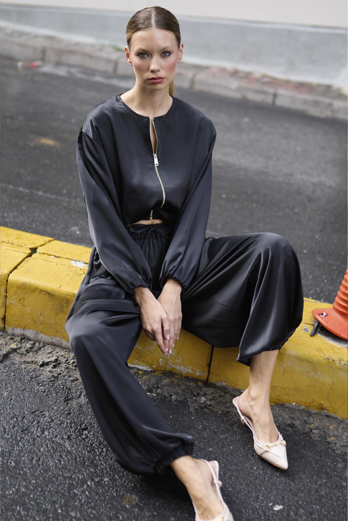 9631 BAMBER PANTOLON TAKIM SİYAH